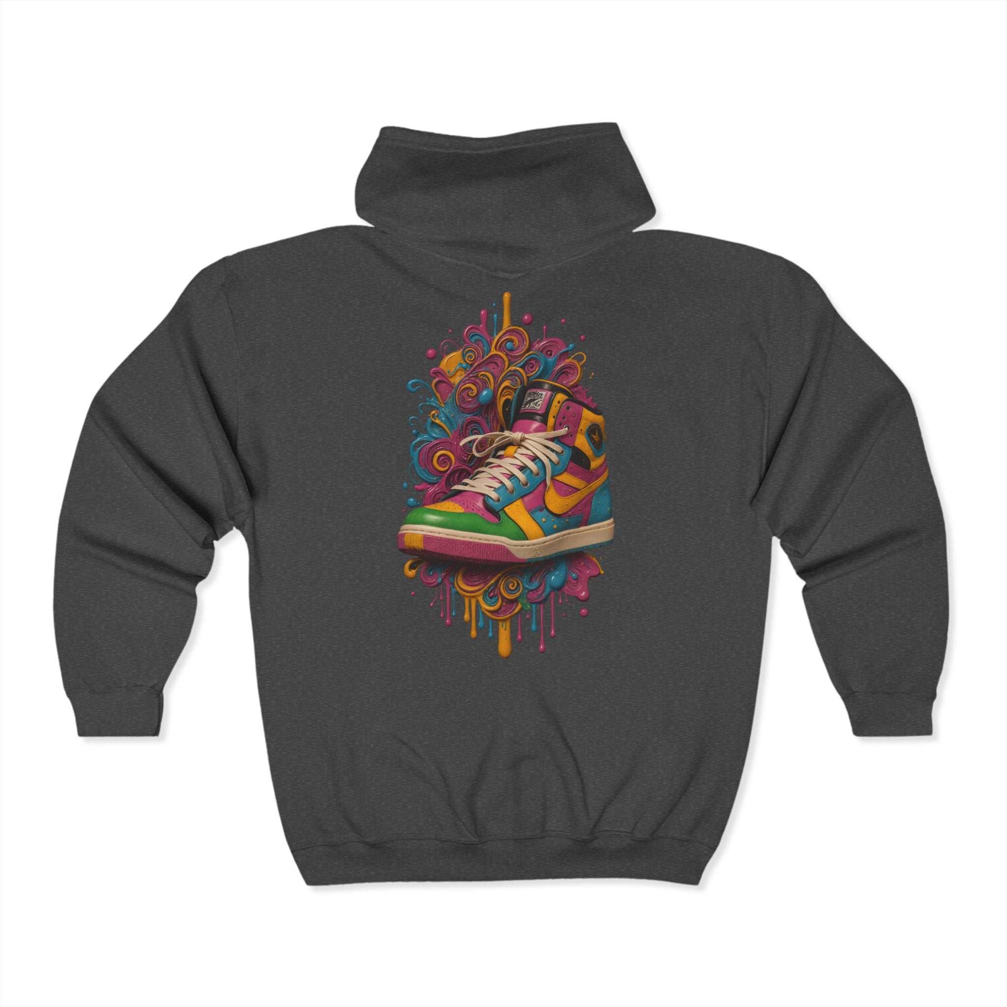Color Burst Step Zip Up Hoodie