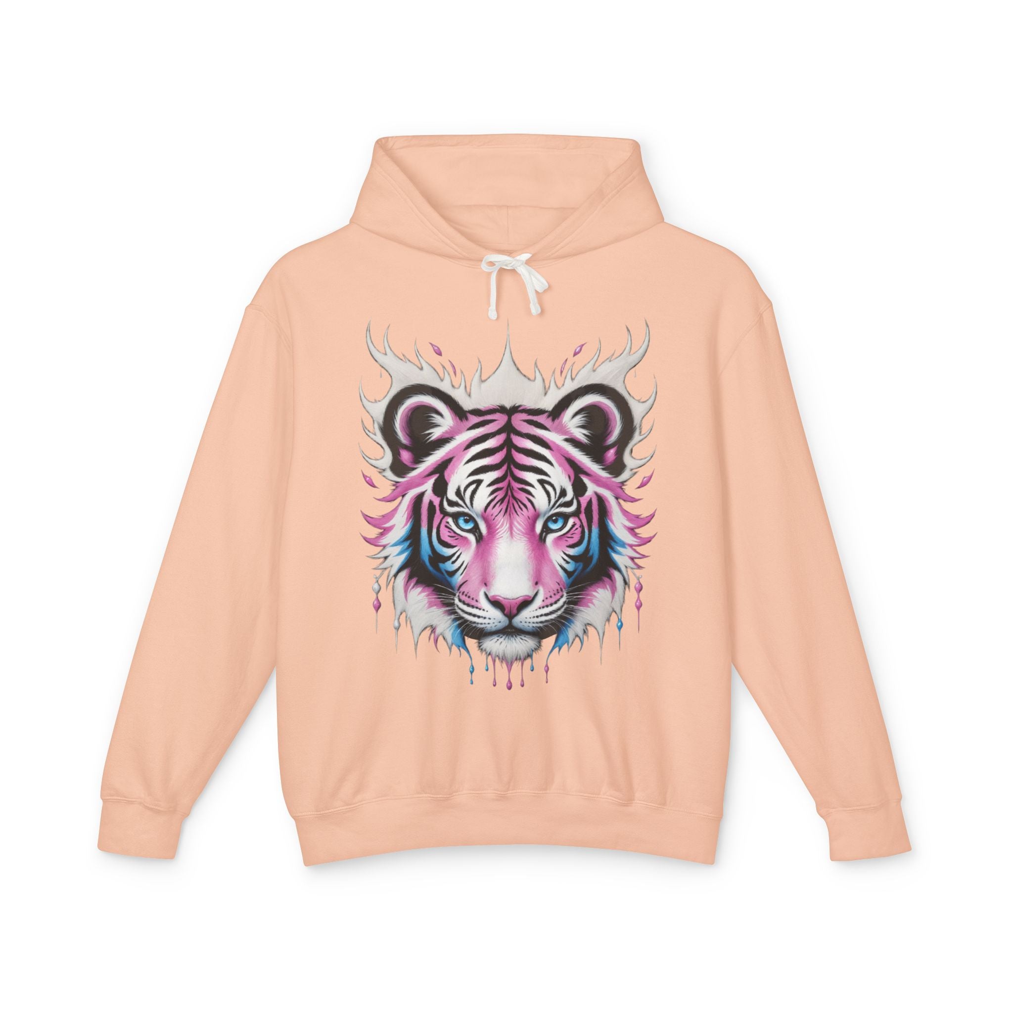 Blush Frost Tigre Blanco Hoodie