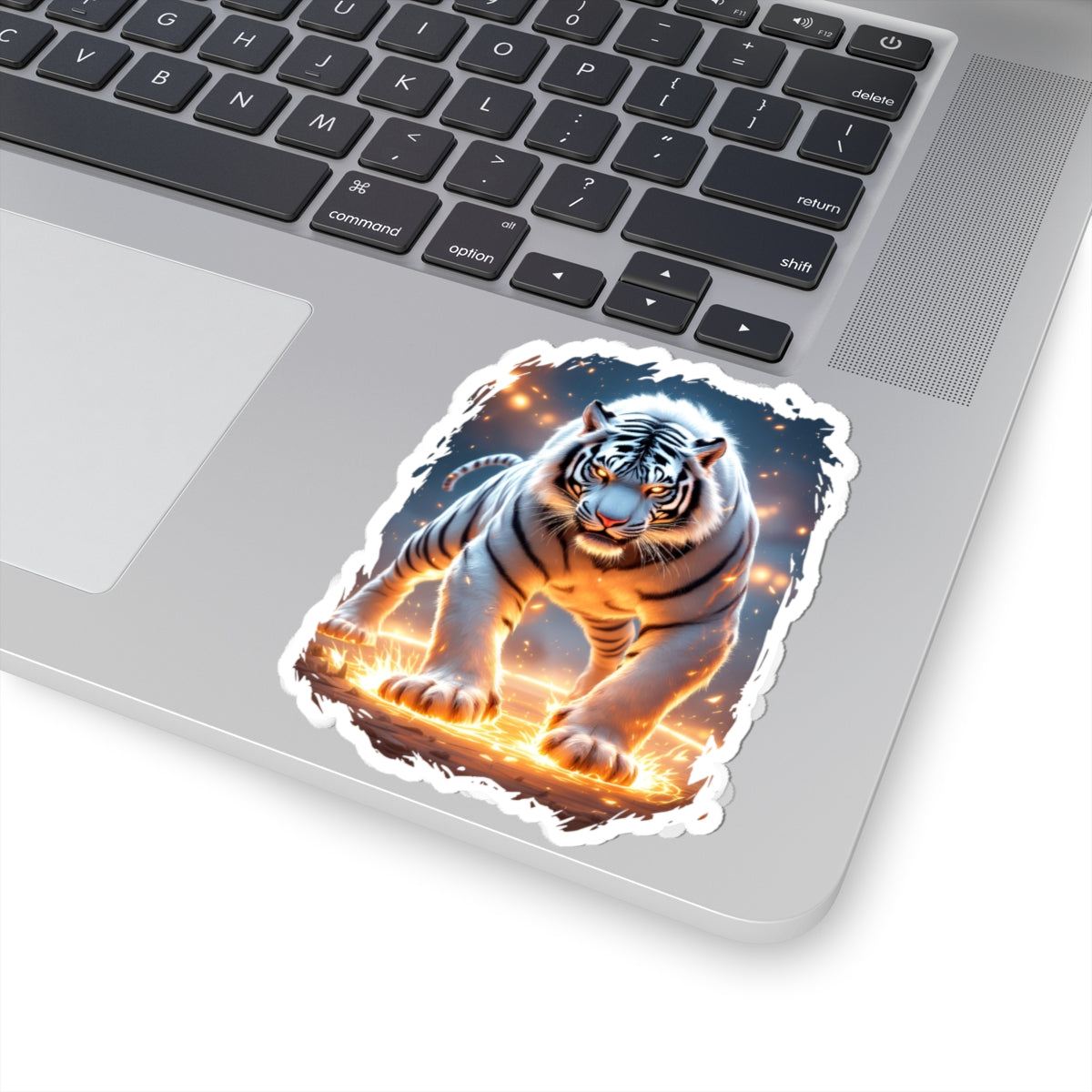 White Wildfire Sticker