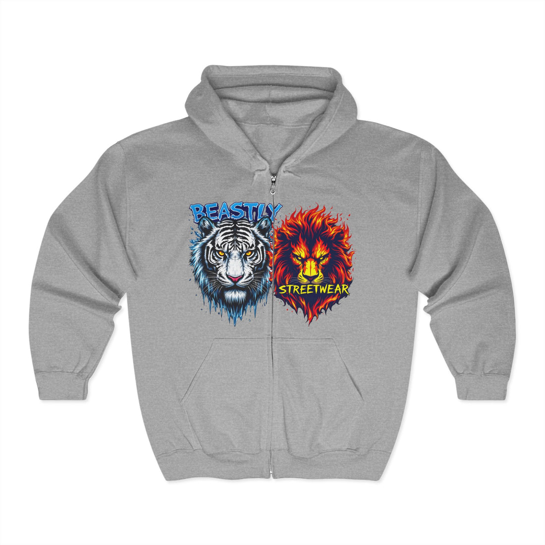 Beasts Of Fire And Ice Zip Up Hoodie
