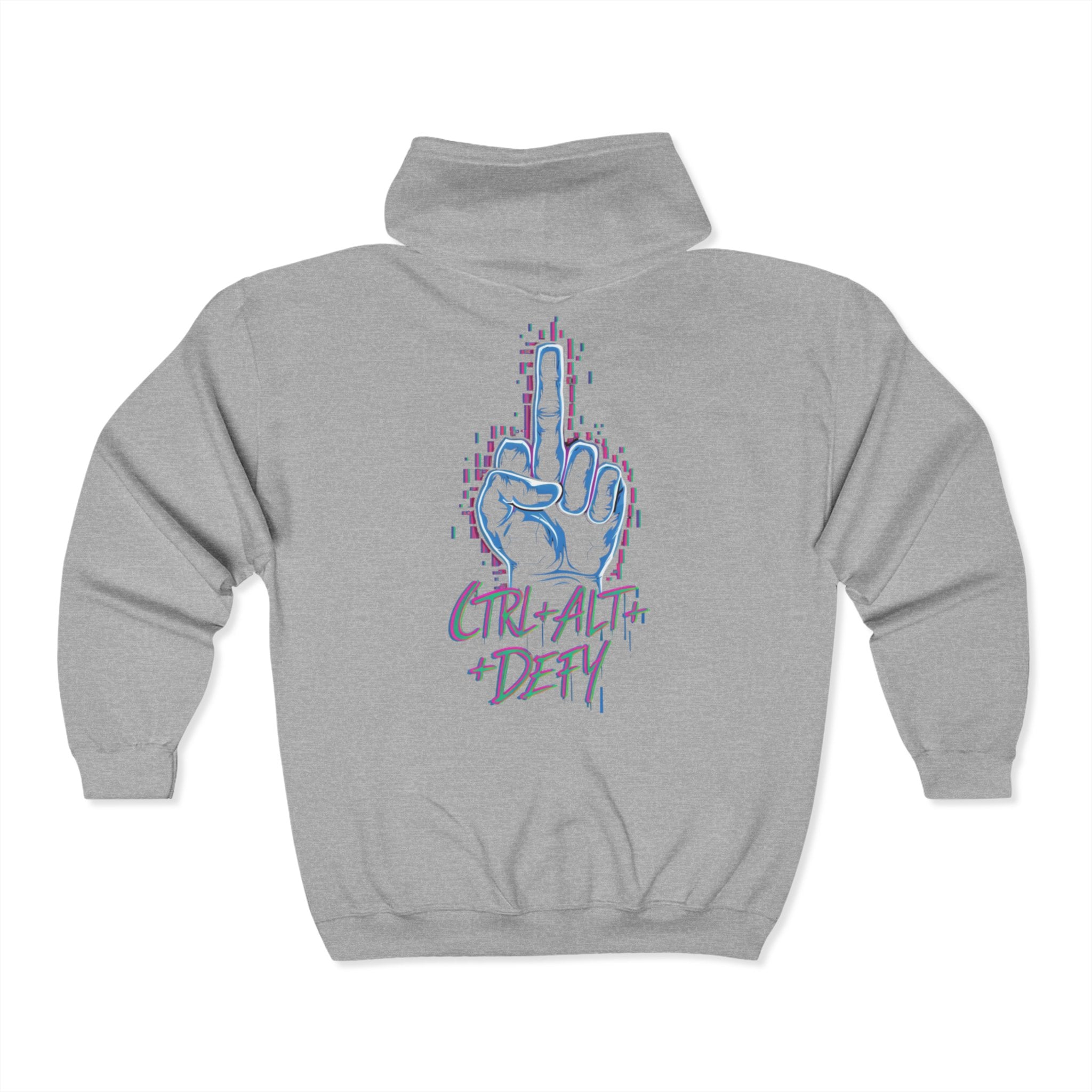 Control+Alt+Defy Zip Up Hoodie