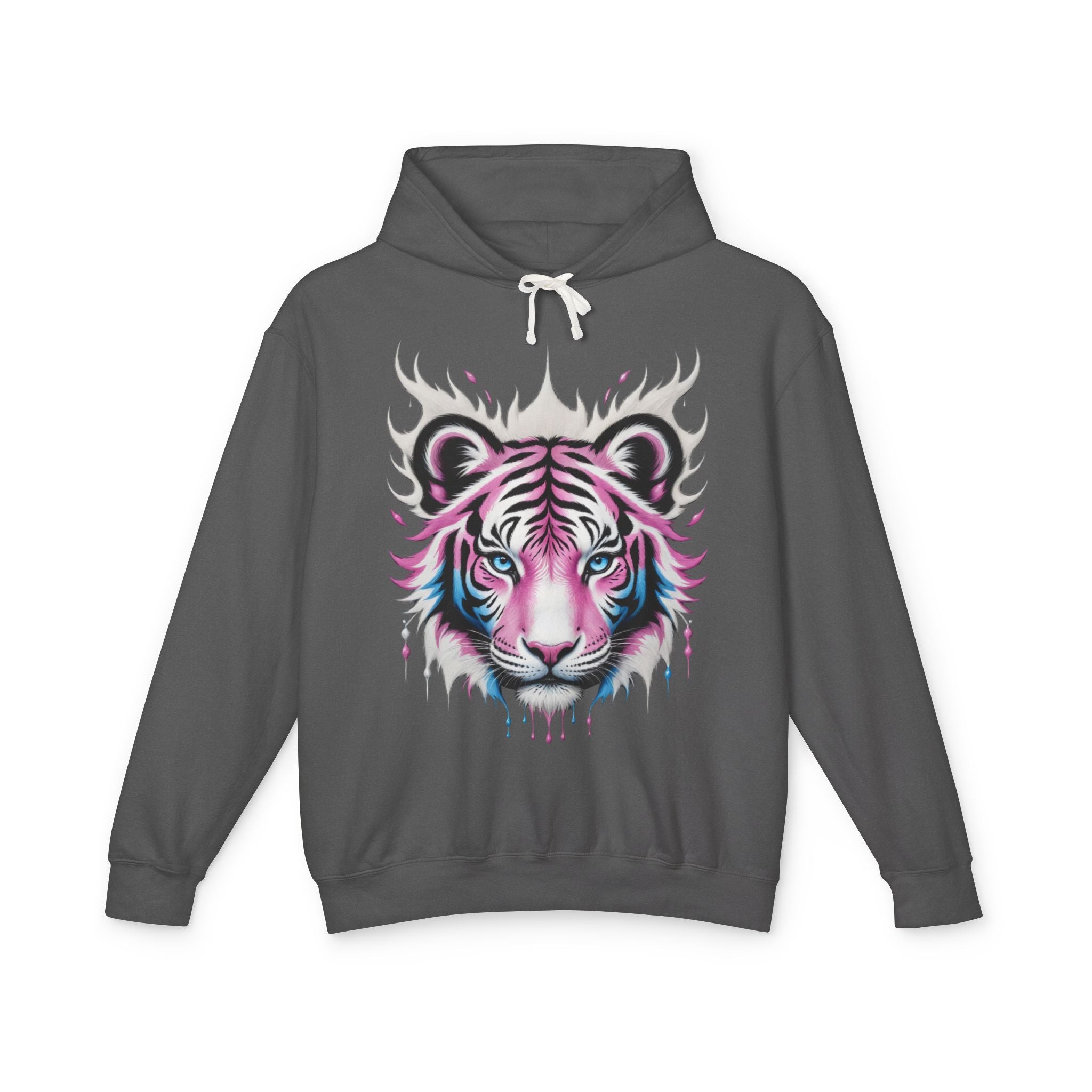Blush Frost Tigre Blanco Hoodie