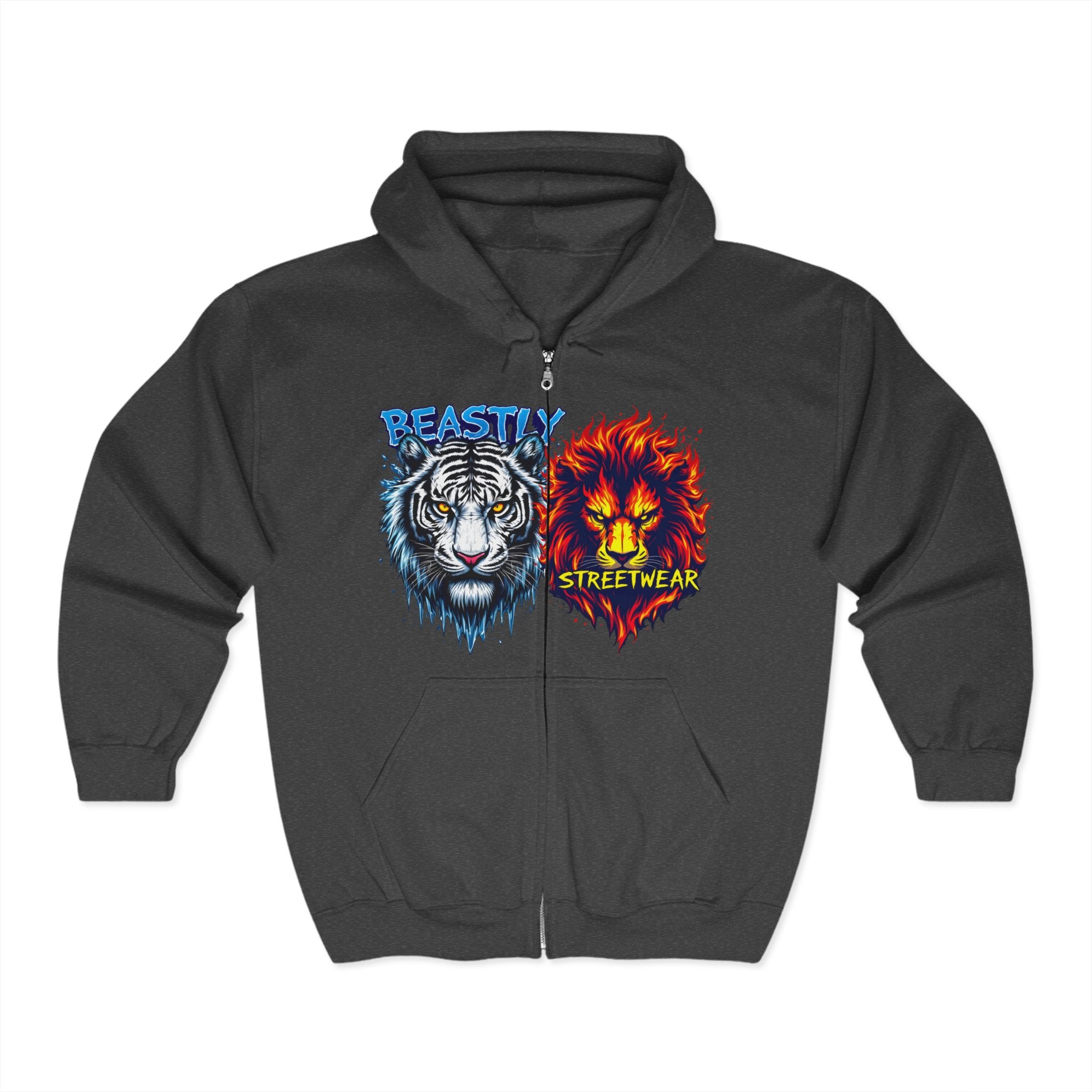 Beasts Of Fire And Ice Zip Up Hoodie