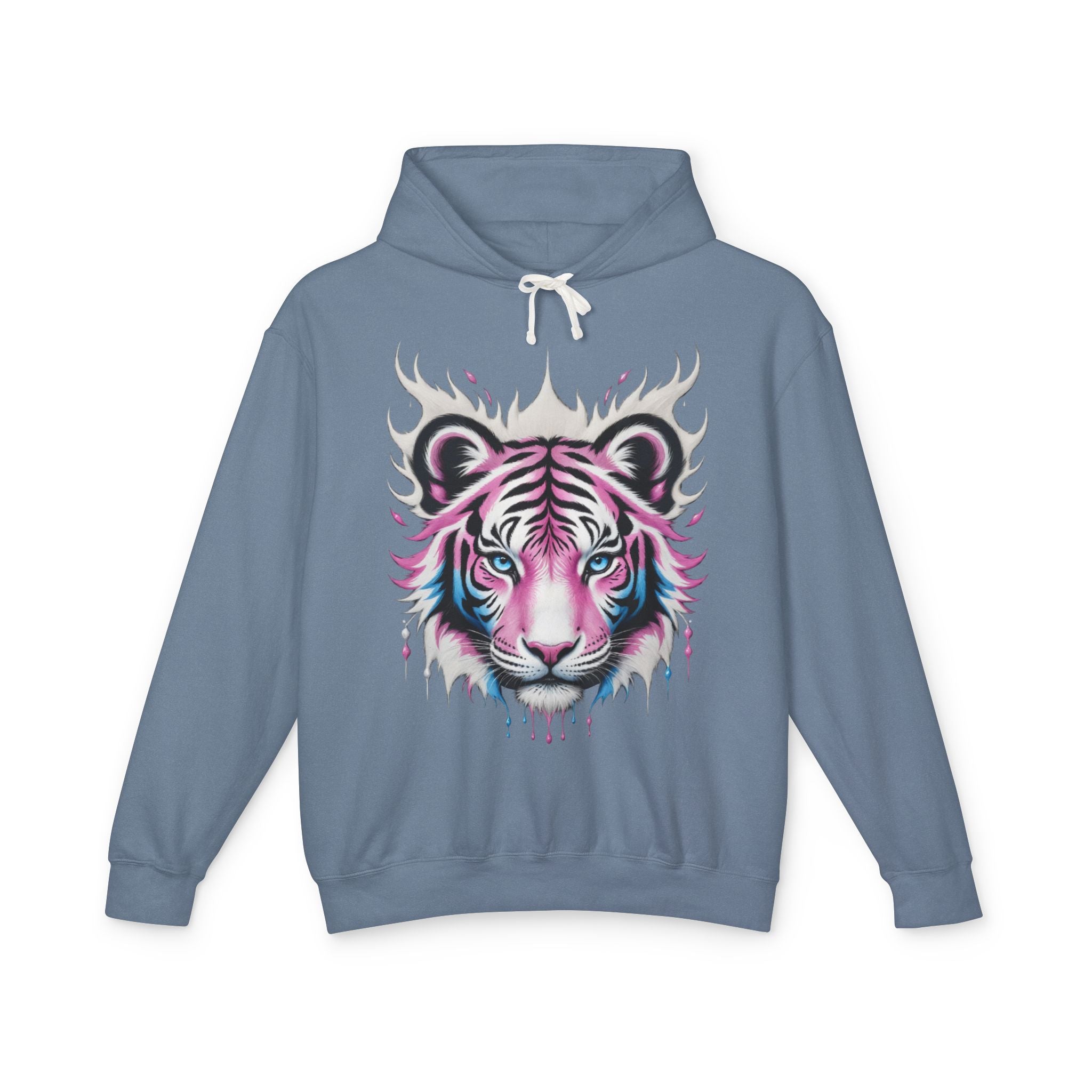 Blush Frost Tigre Blanco Hoodie