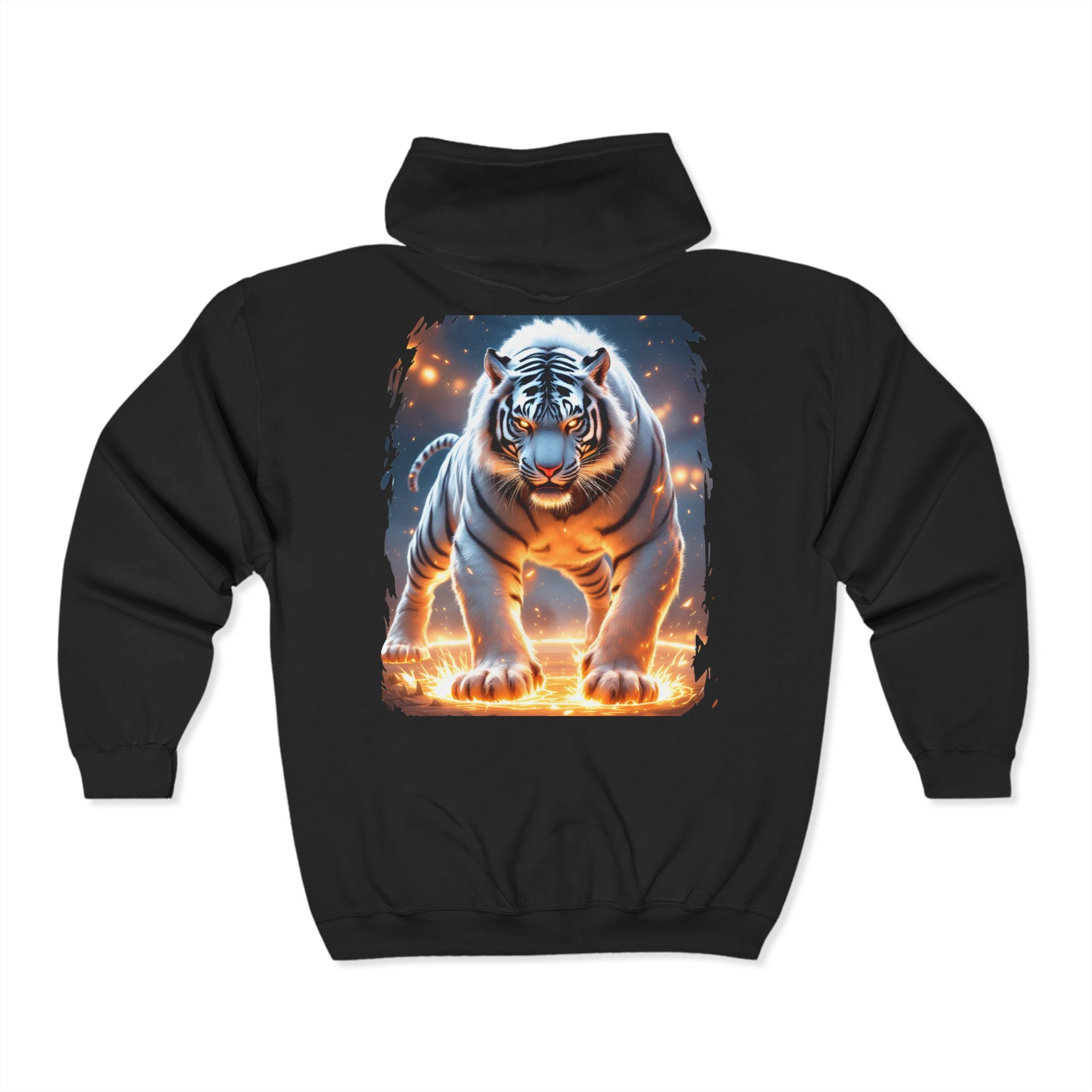 White Wildfire Zip Up Hoodie