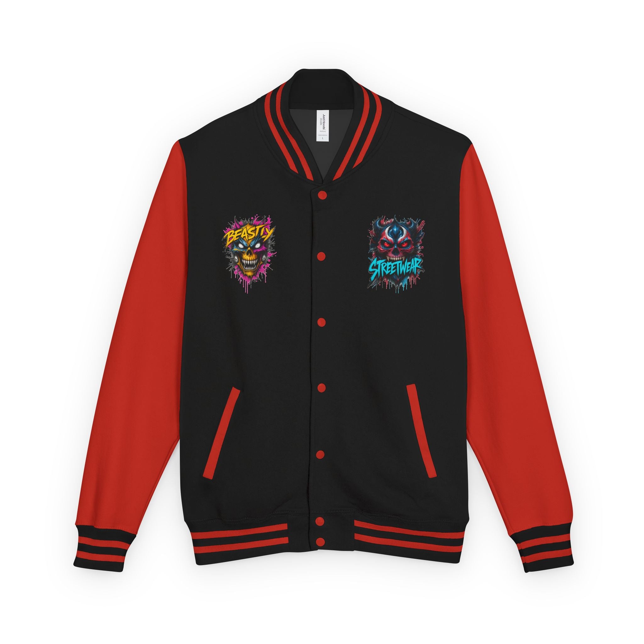 Beastly Streetwear Halloween Heavyweight Letterman Jacket