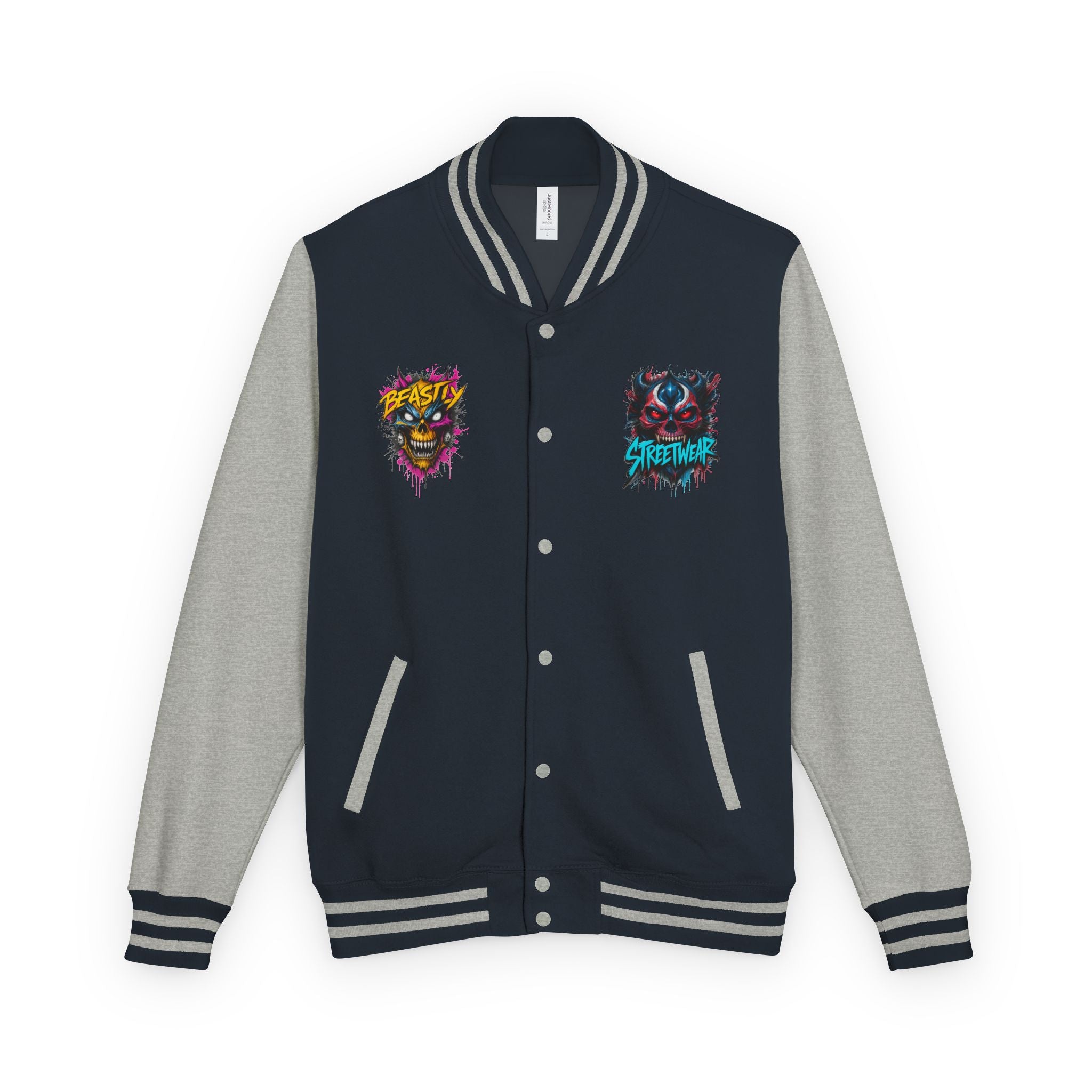 Beastly Streetwear Halloween Heavyweight Letterman Jacket