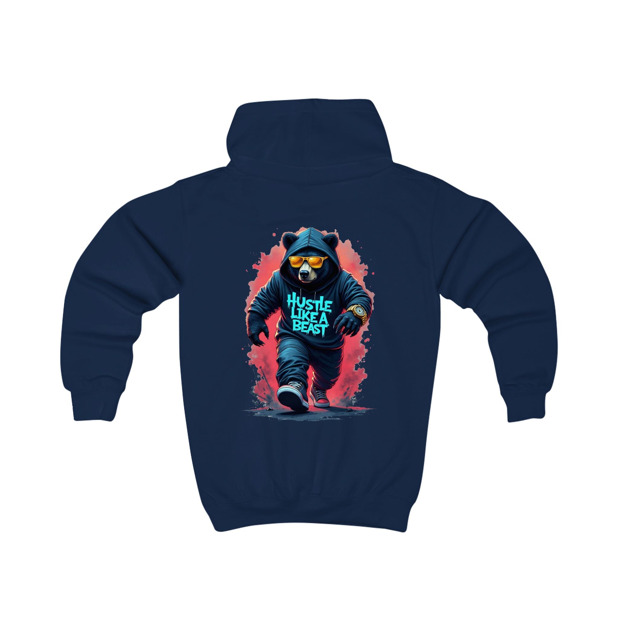 Hustle Like A Beast Youth Hoodie