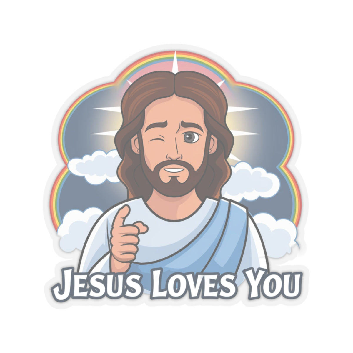 Jesus Loves You Sticker