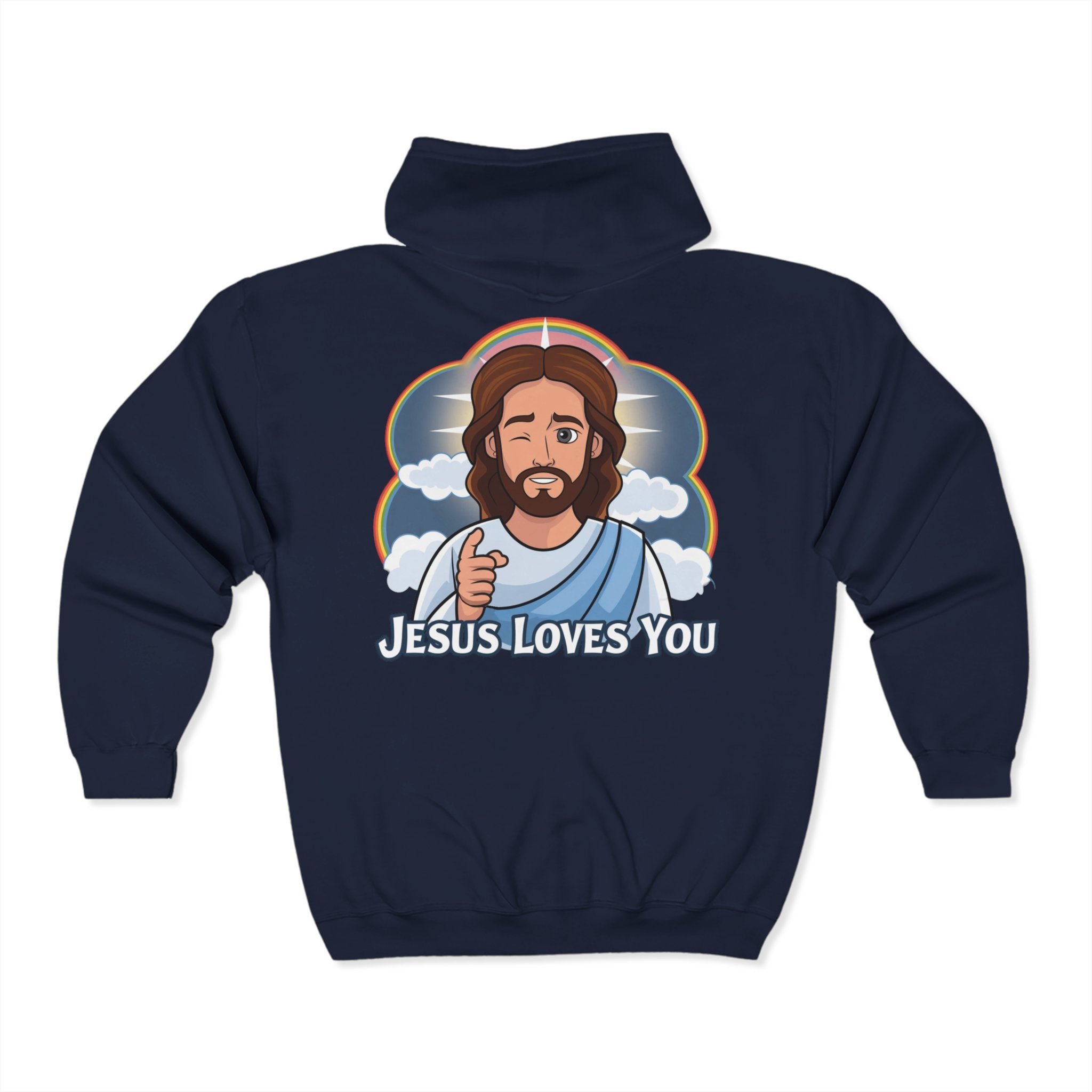 Jesus Loves You Zip Up Hoodie