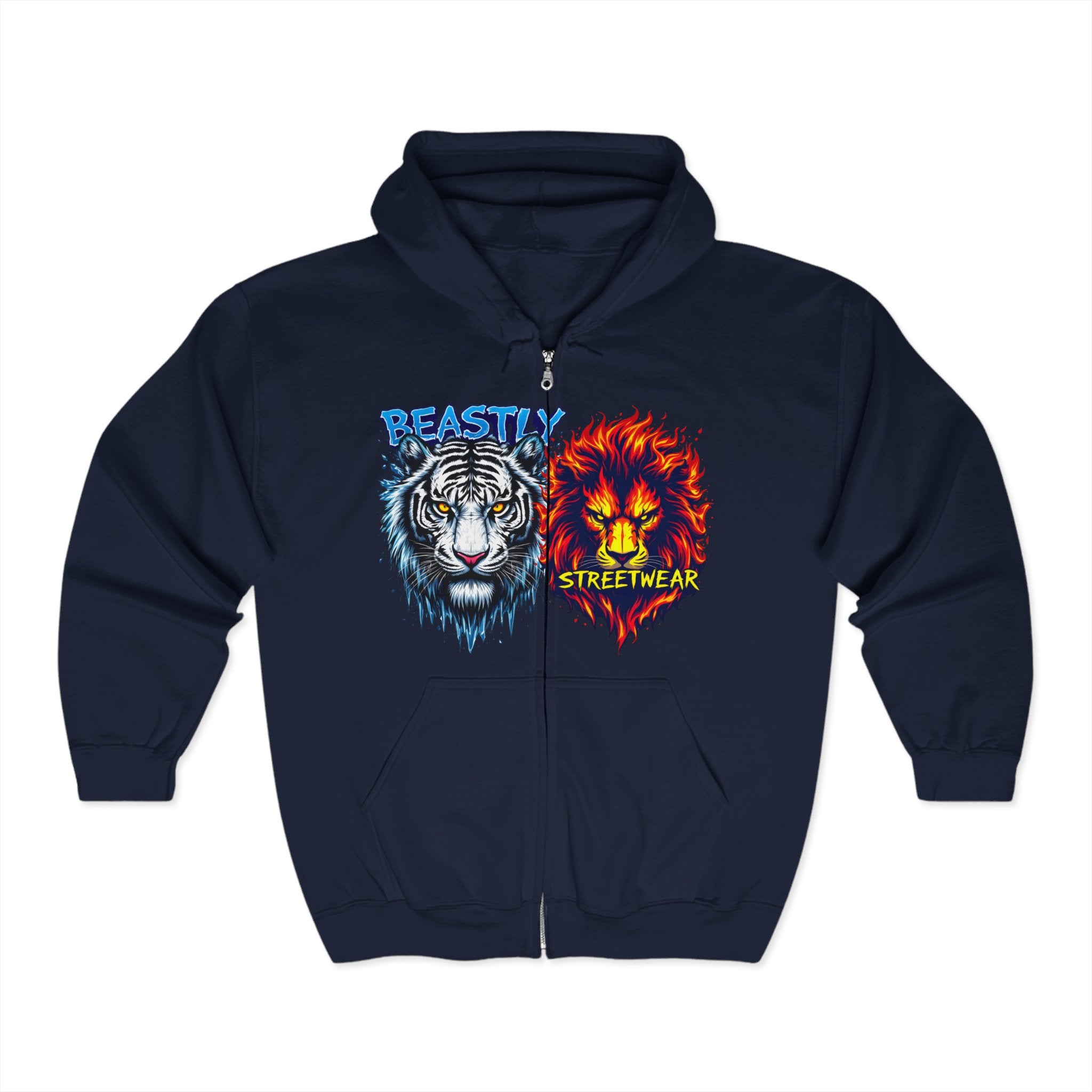 Beasts Of Fire And Ice Zip Up Hoodie
