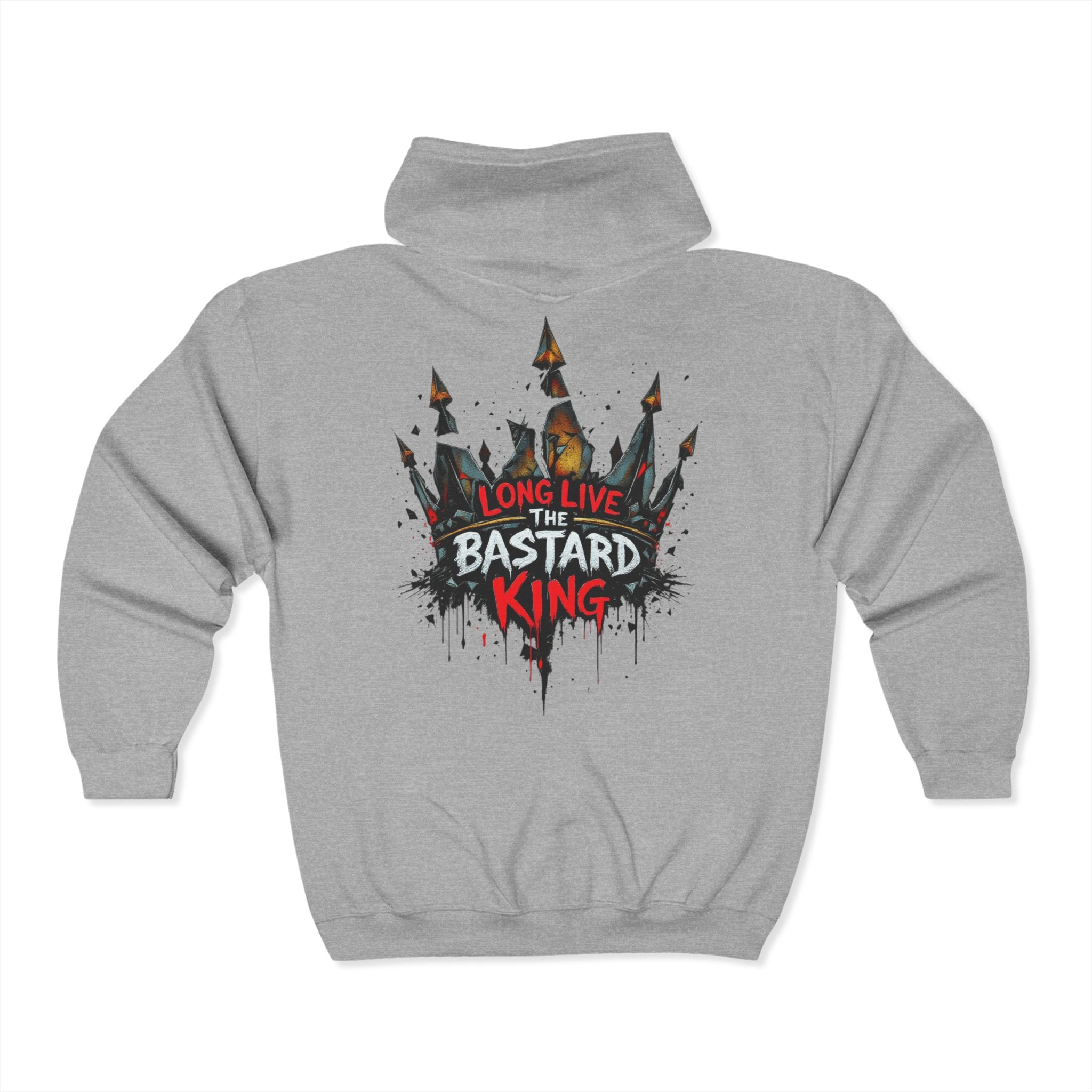 Long Live The Bastard King Zip Up Hoodie
