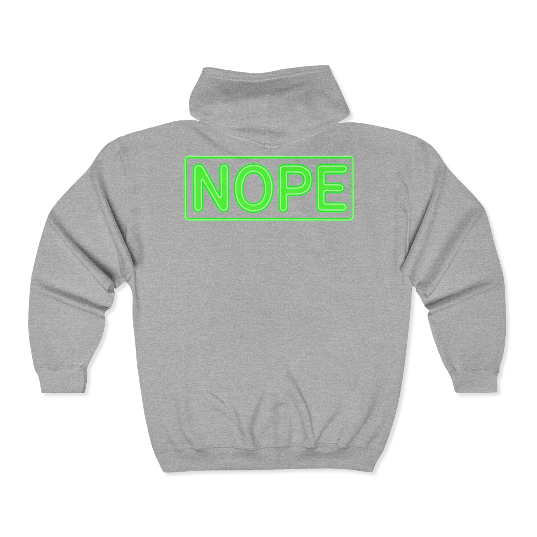 Nope Zip Up Hoodie