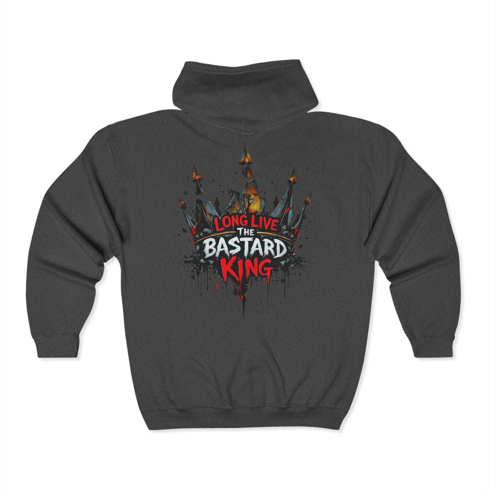 Long Live The Bastard King Zip Up Hoodie