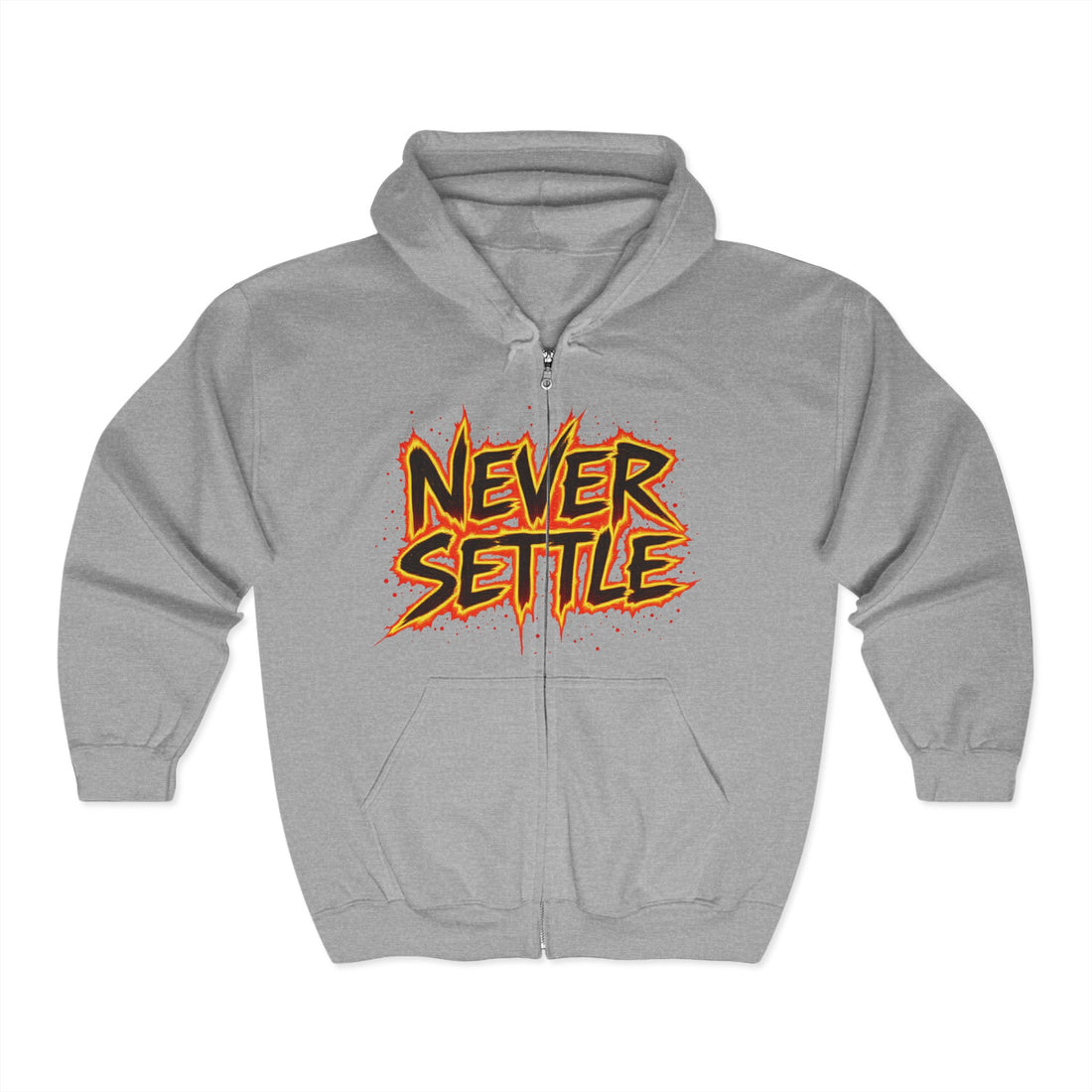 Never Settle Zip Up Hoodie