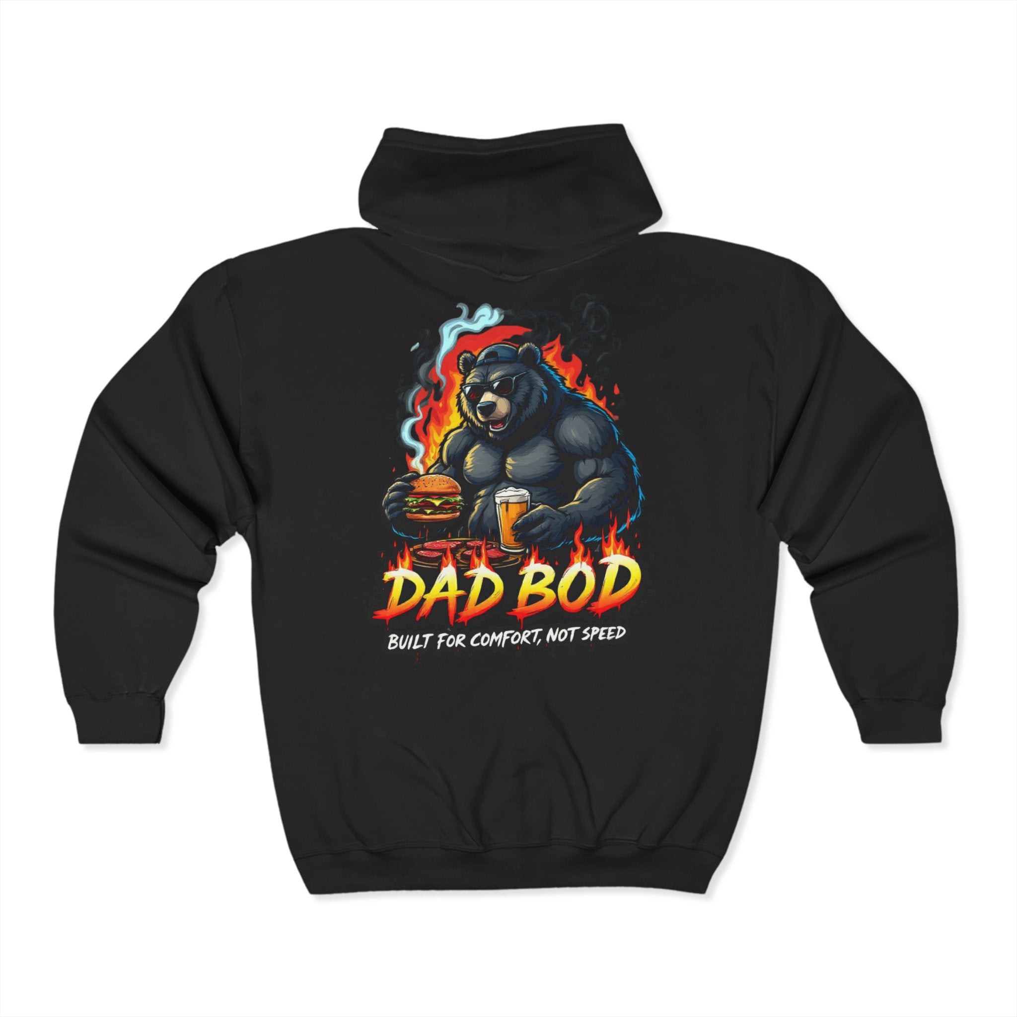 Dad Bod Zip Up Hoodie