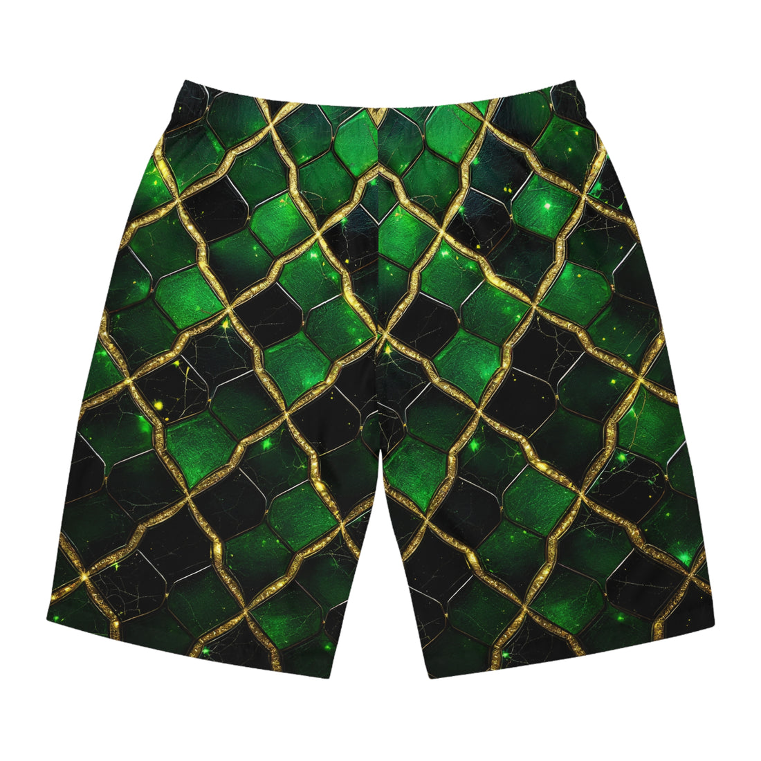 Emerald Serpent Scale Shorts