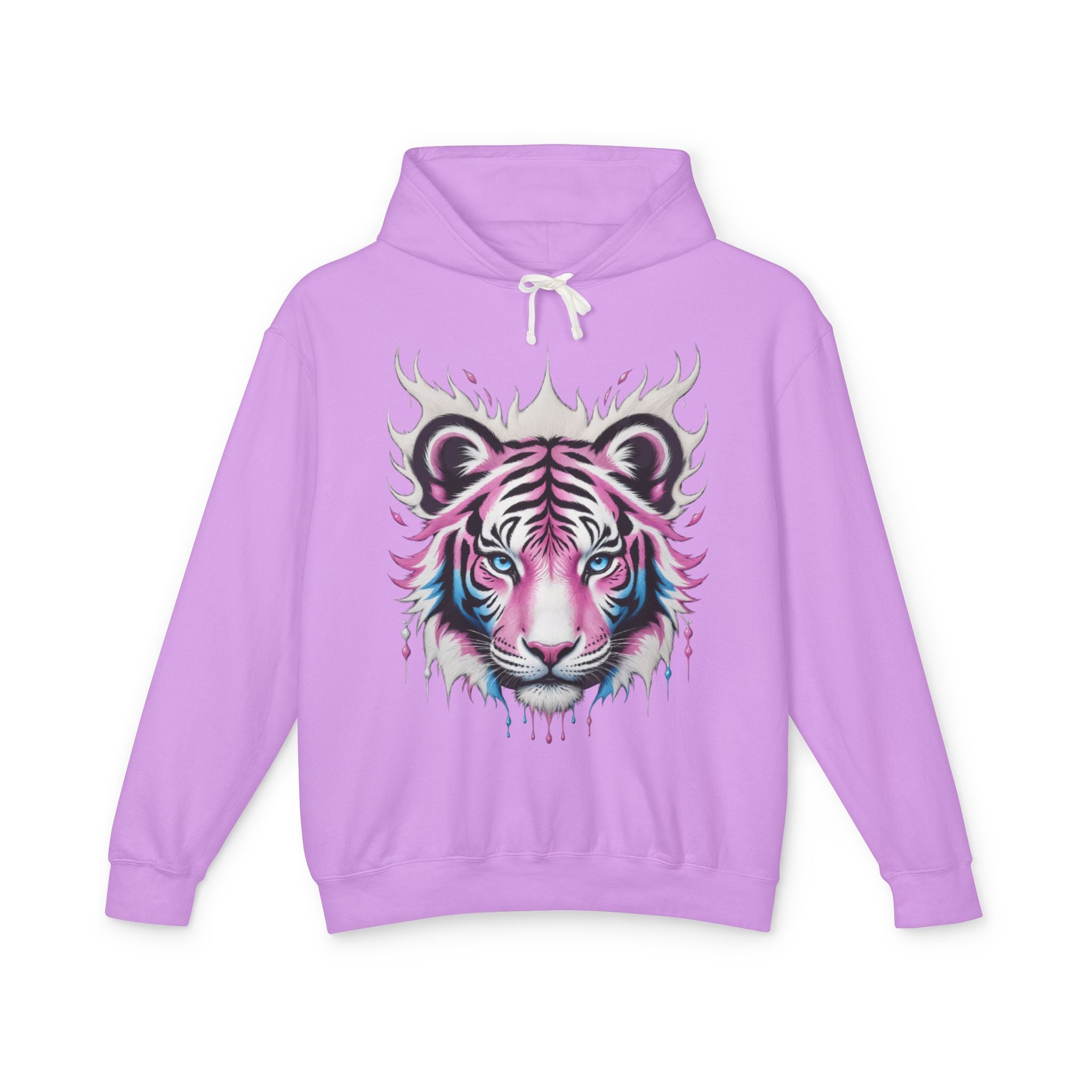 Blush Frost Tigre Blanco Hoodie