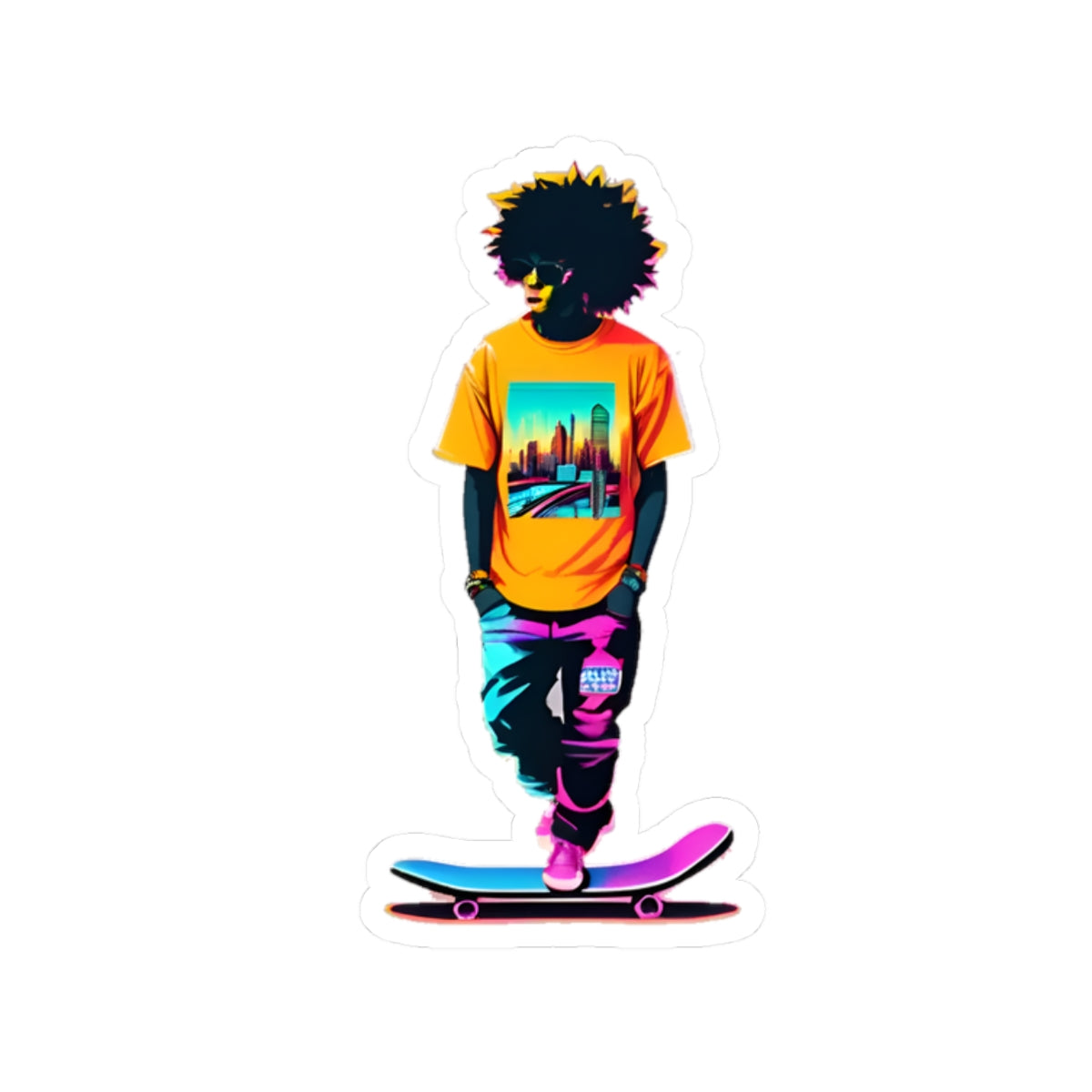 City Surfer Sticker