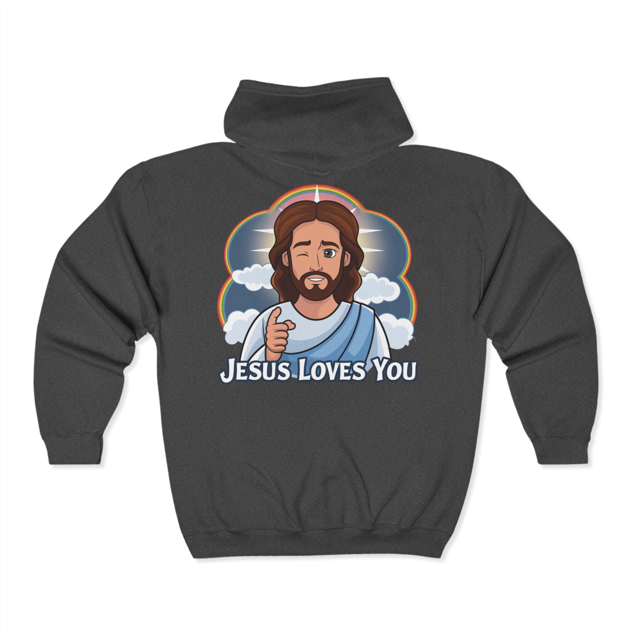 Jesus Loves You Zip Up Hoodie