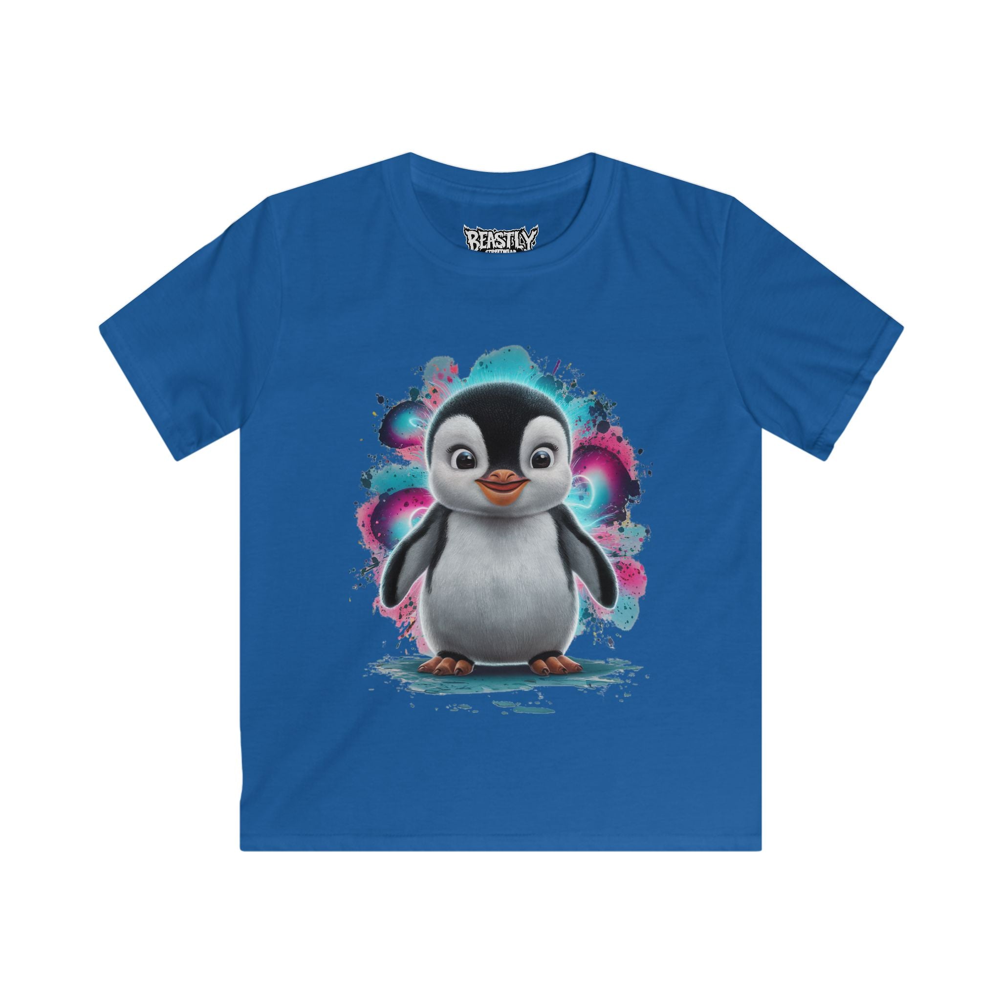 Neon Snowflake Splash Youth Tee