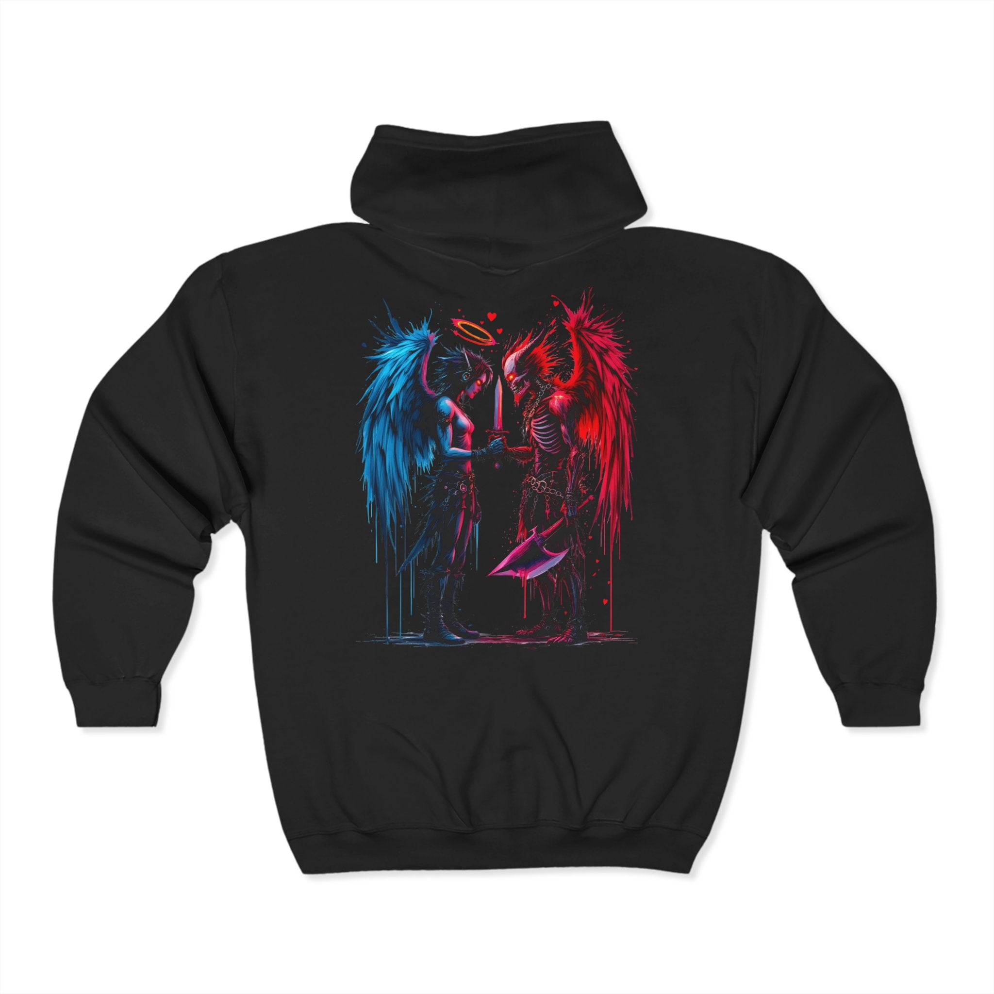 Halo And Hellfire Zip Up Hoodie