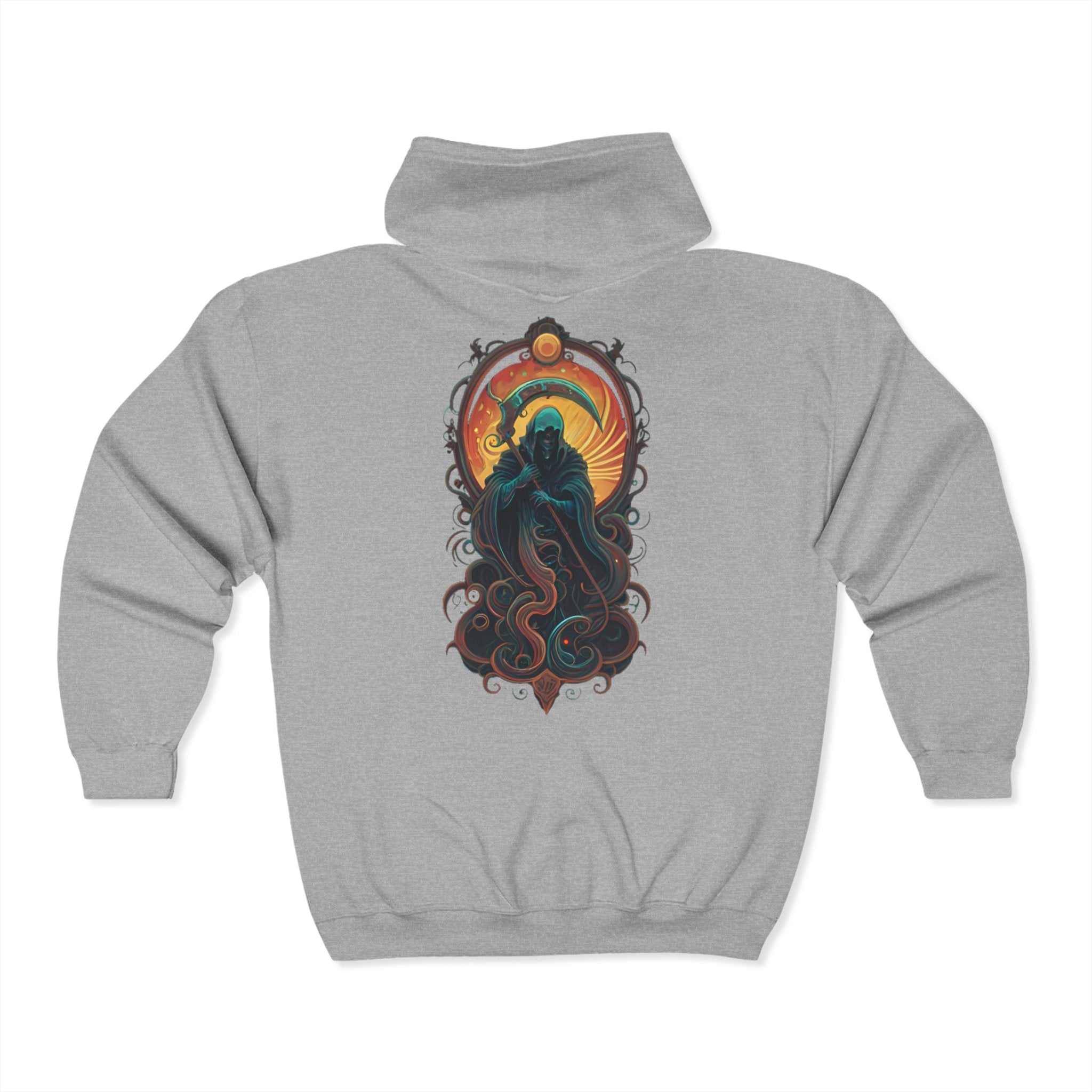 Ornate Mortality Zip Up Hoodie
