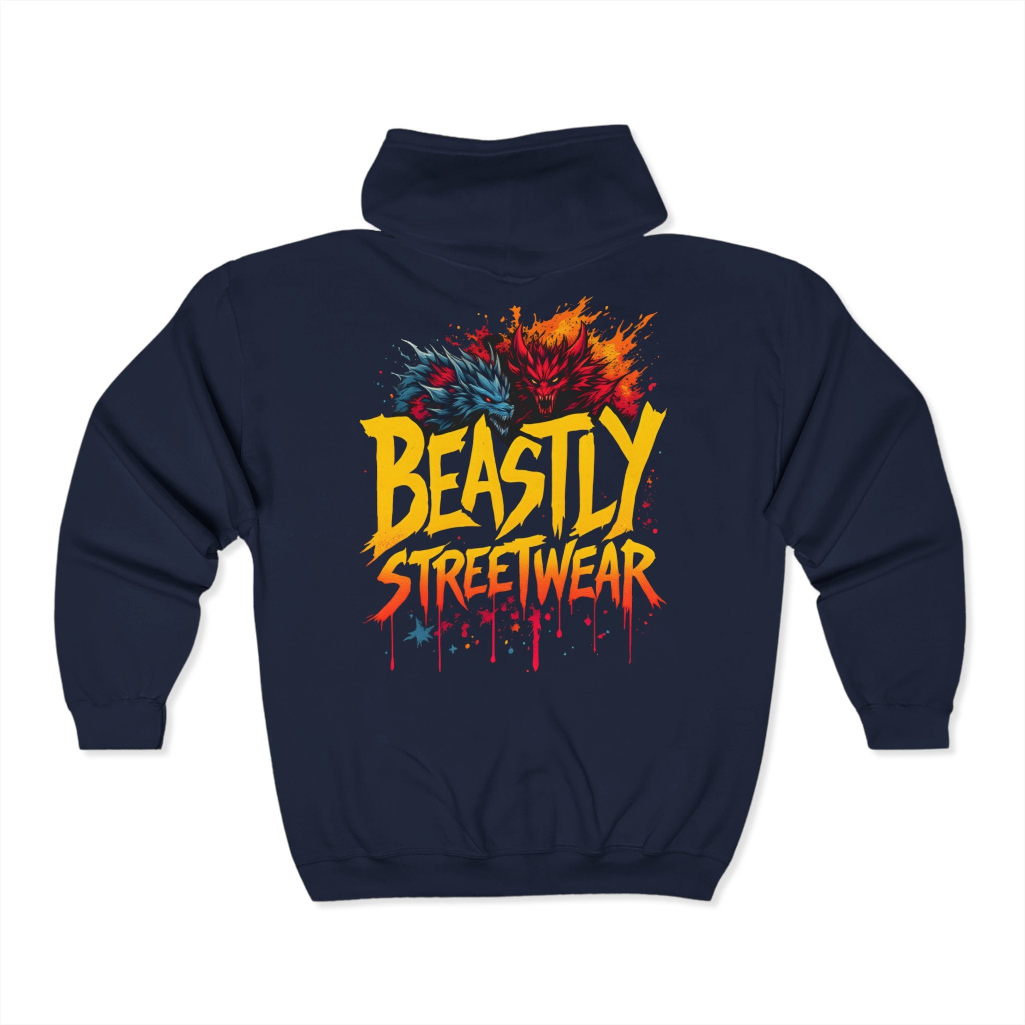 Beasts Of Fire And Ice Zip Up Hoodie