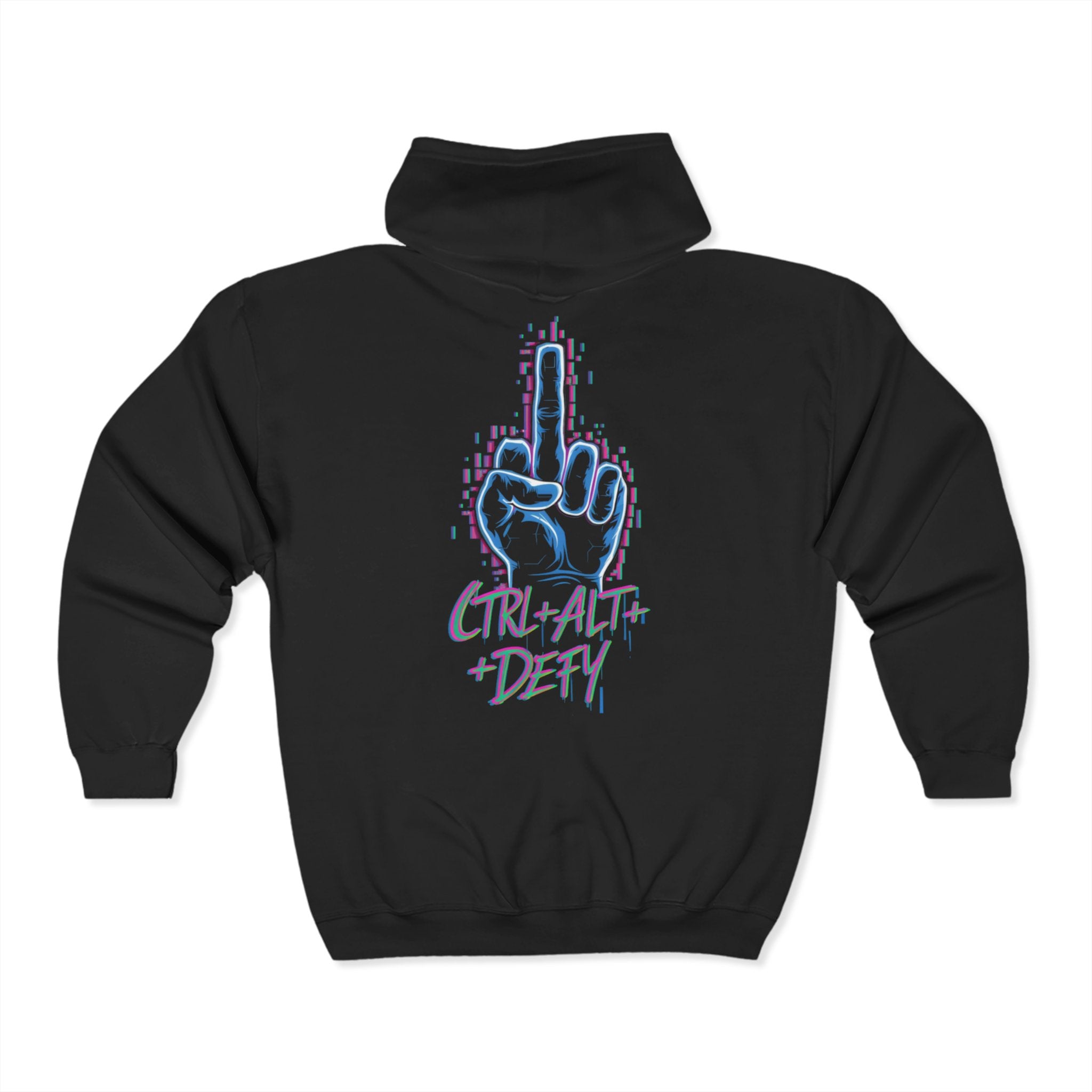 Control+Alt+Defy Zip Up Hoodie