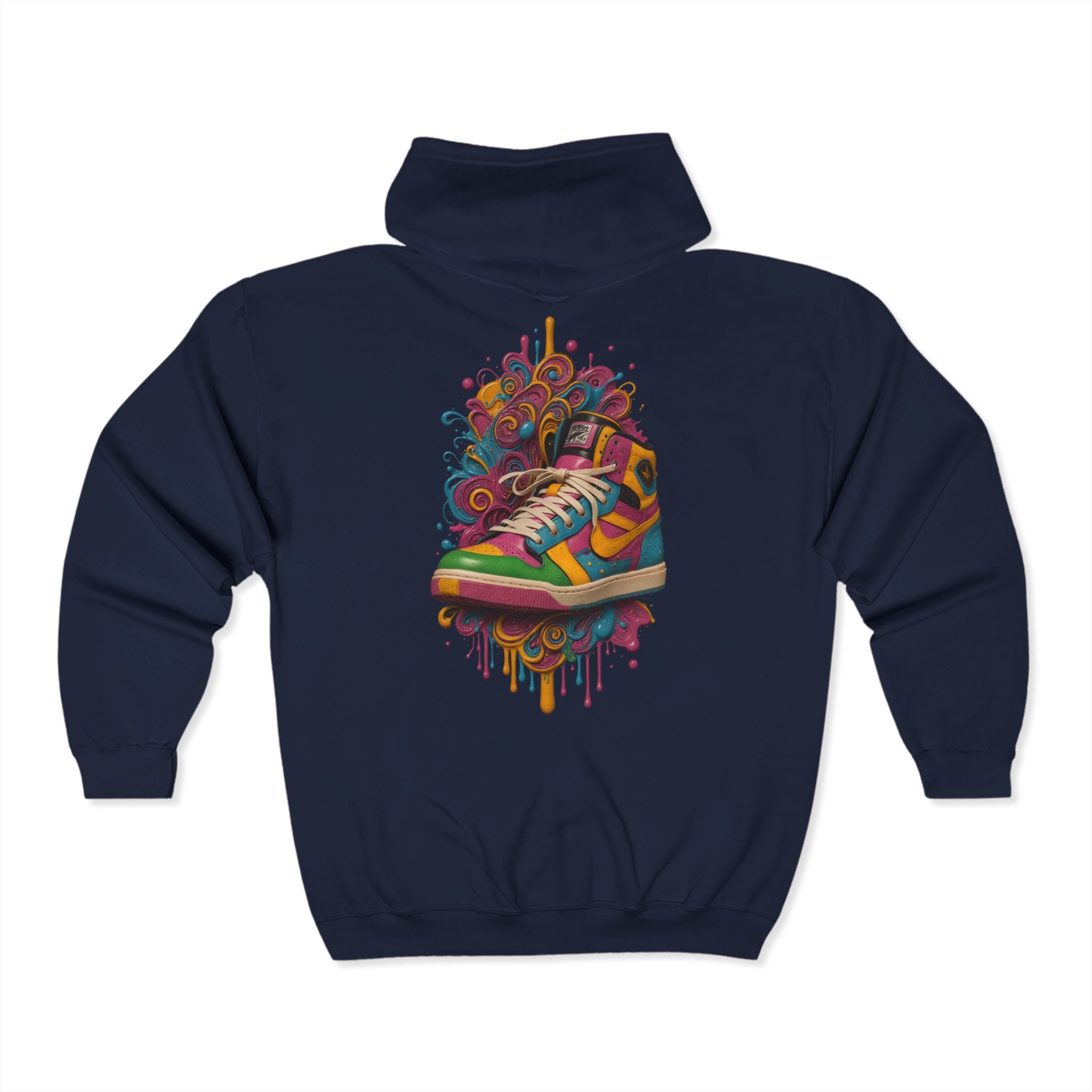 Color Burst Step Zip Up Hoodie