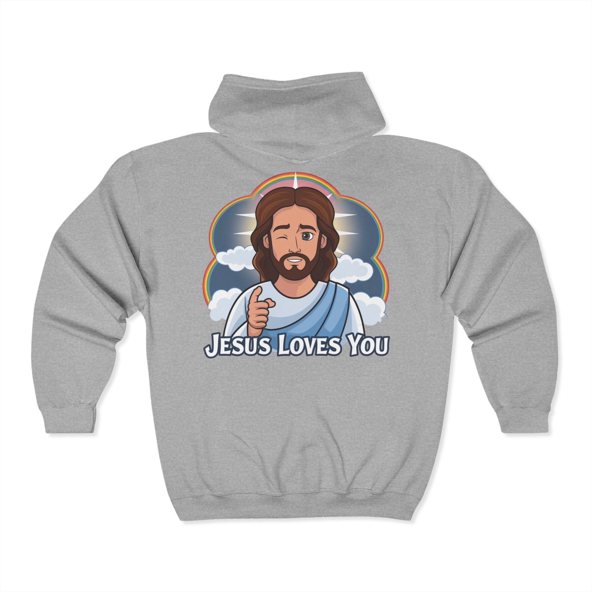 Jesus Loves You Zip Up Hoodie