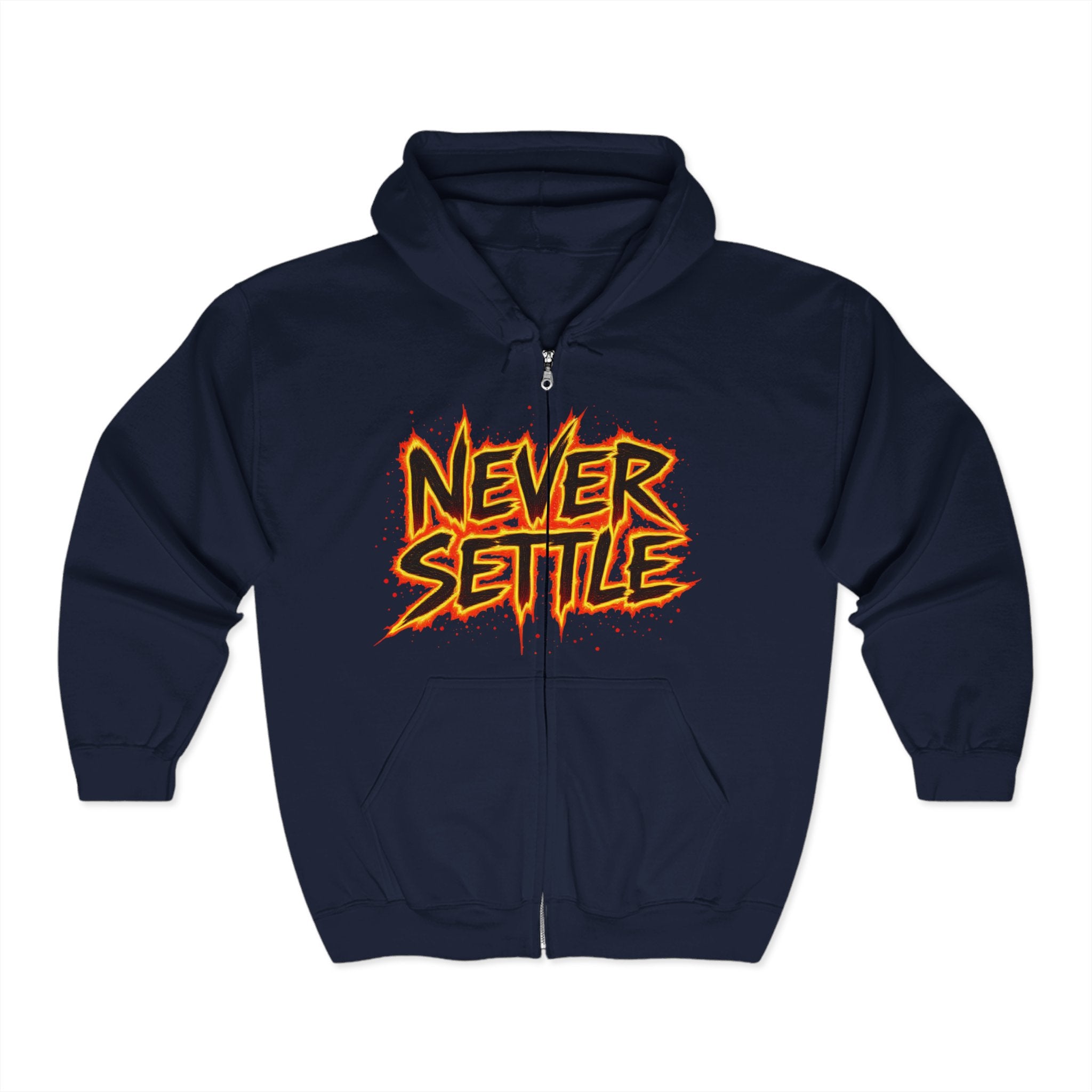 Never Settle Zip Up Hoodie