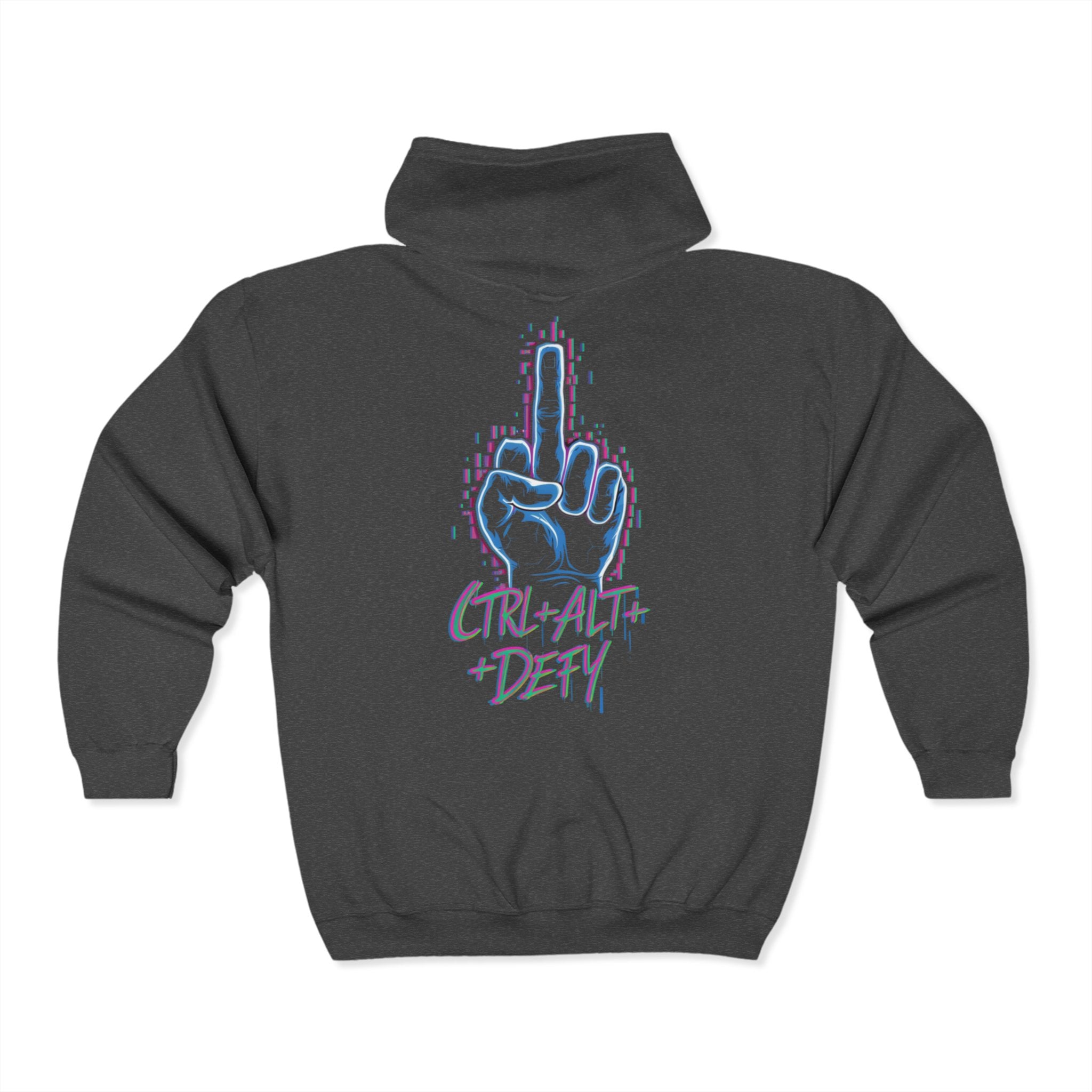 Control+Alt+Defy Zip Up Hoodie