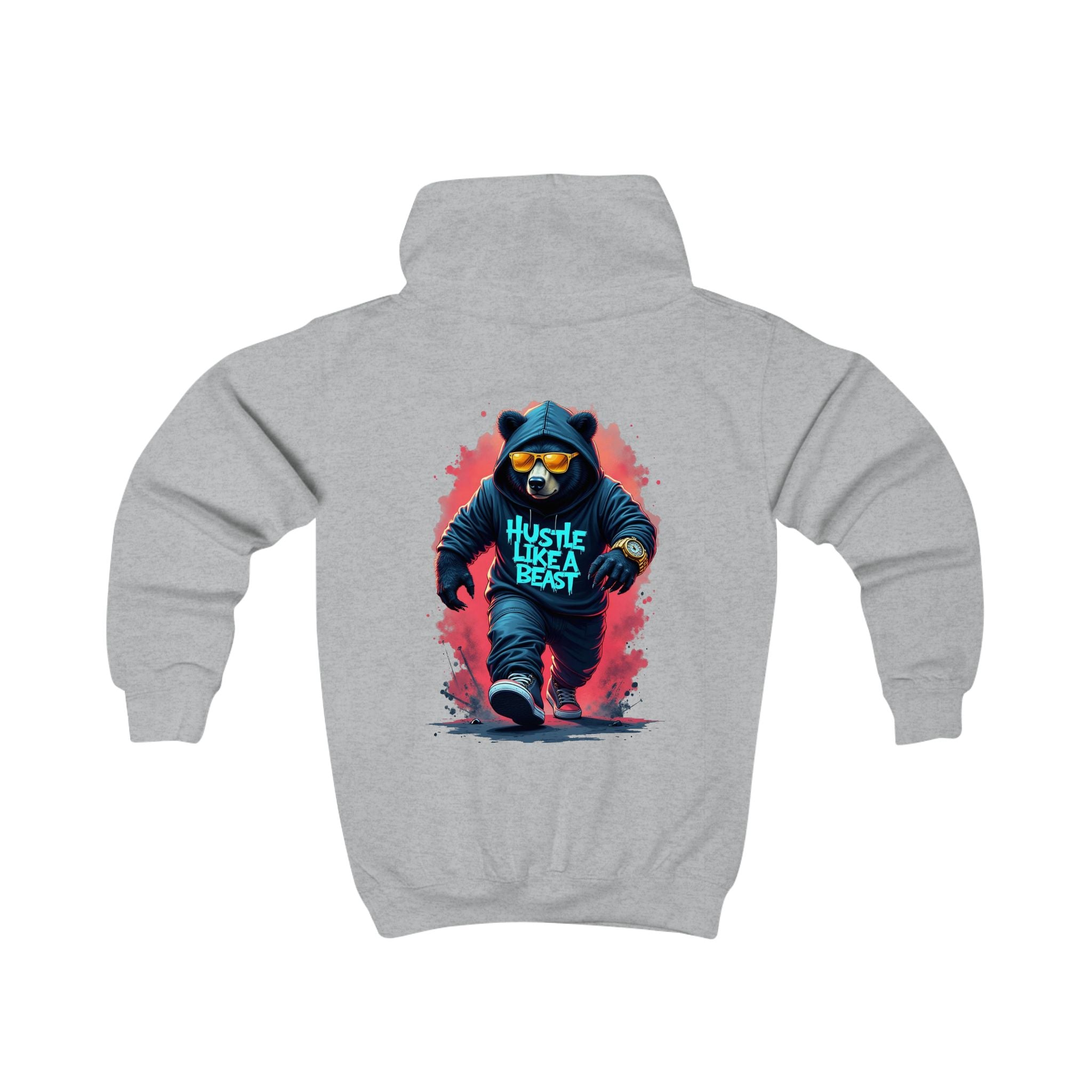 Hustle Like A Beast Youth Hoodie