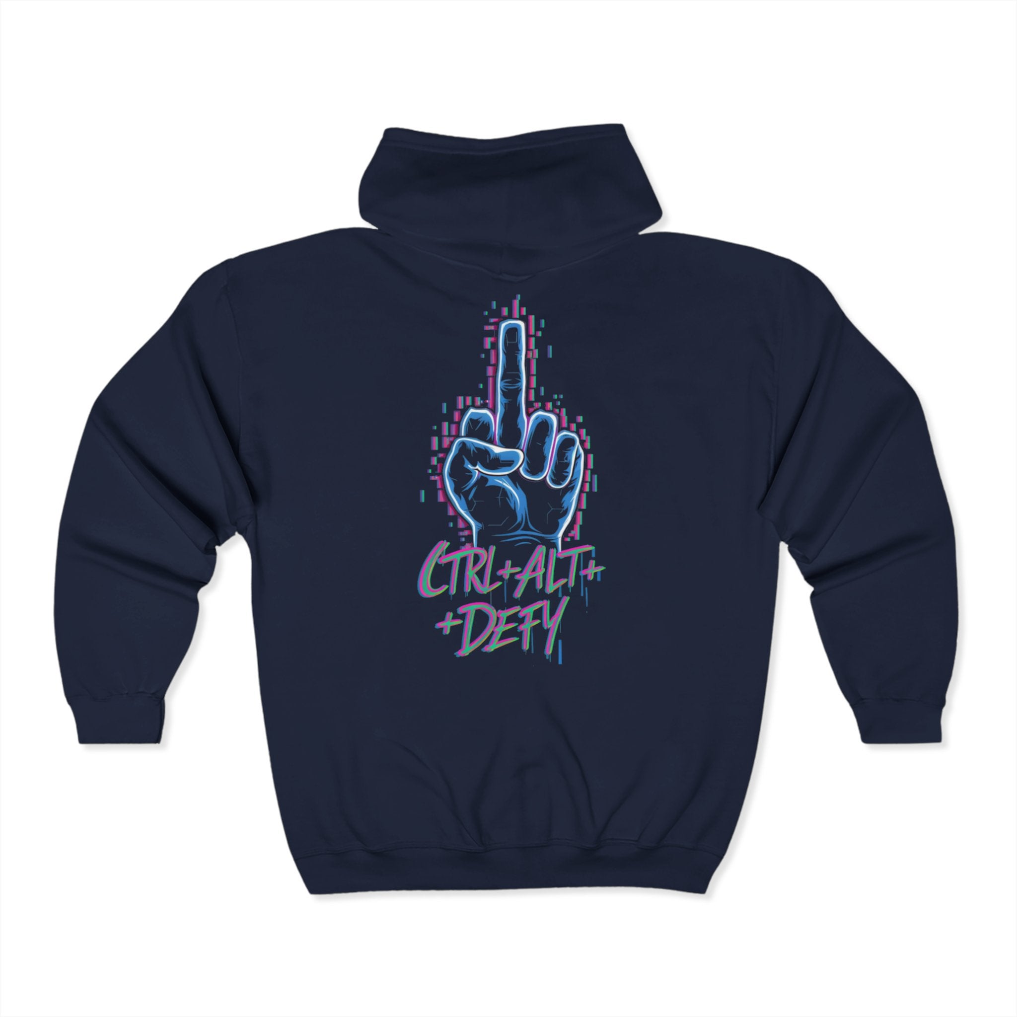 Control+Alt+Defy Zip Up Hoodie