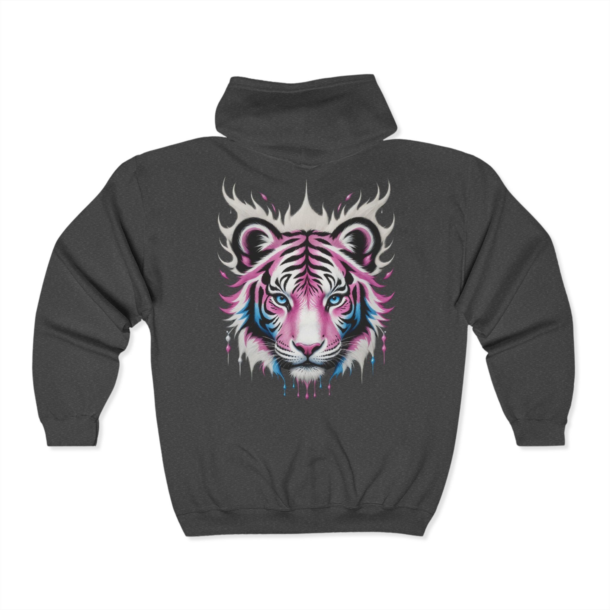 Blush Frost Tigre Blanco Zip Up Hoodie