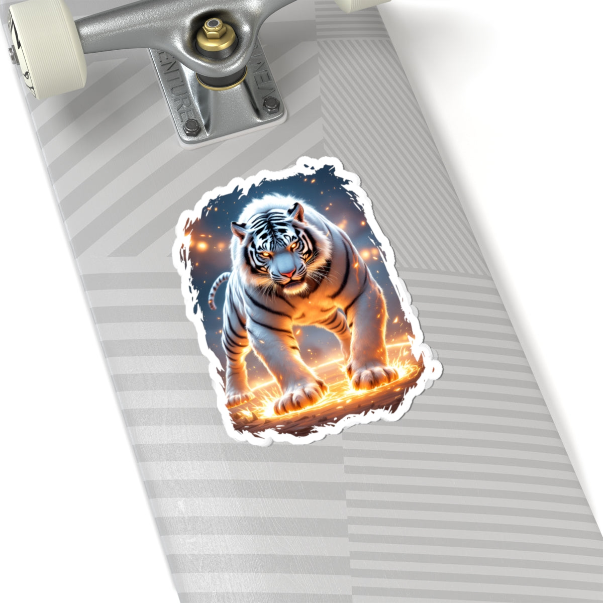 White Wildfire Sticker