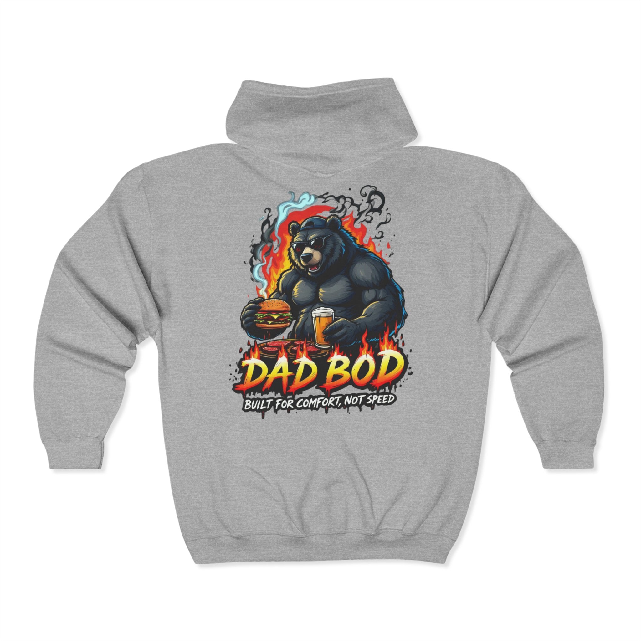 Dad Bod Zip Up Hoodie