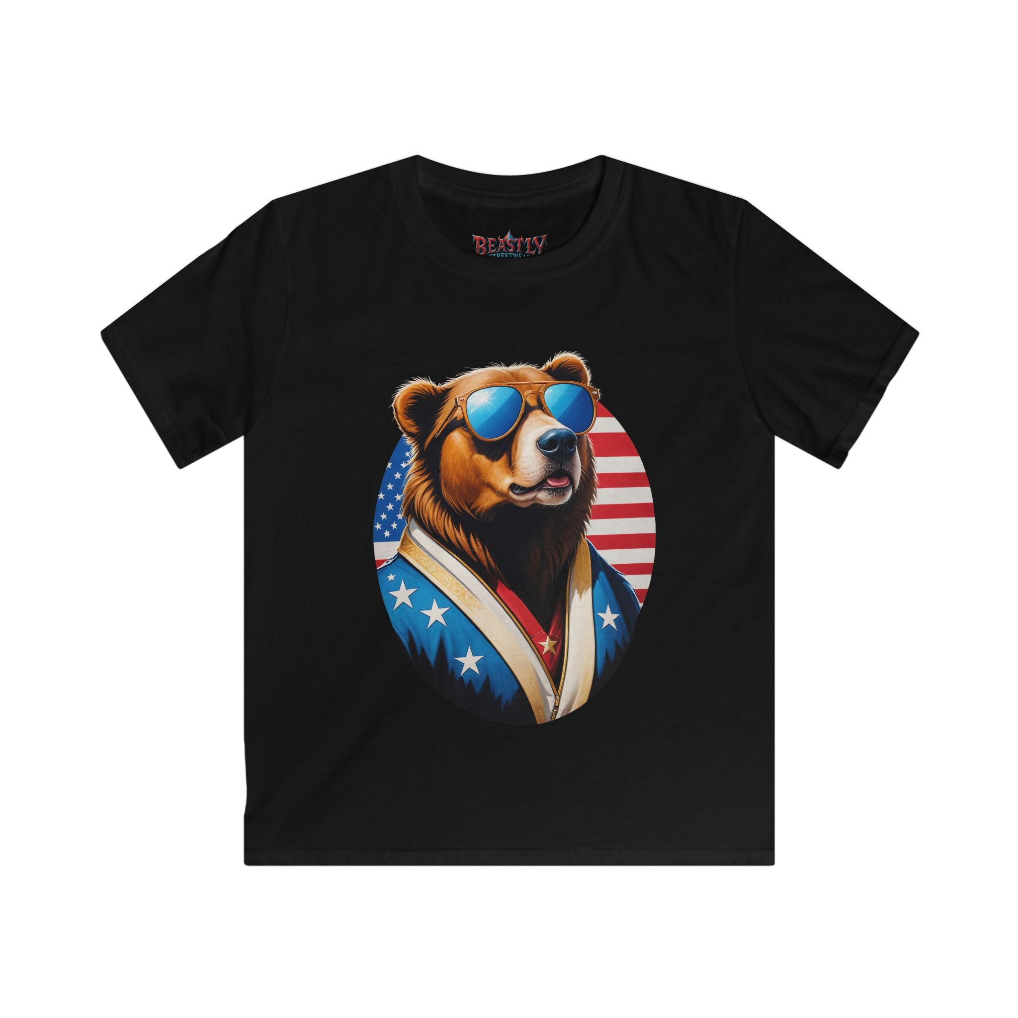 Bear Spangled Banner Youth Tee
