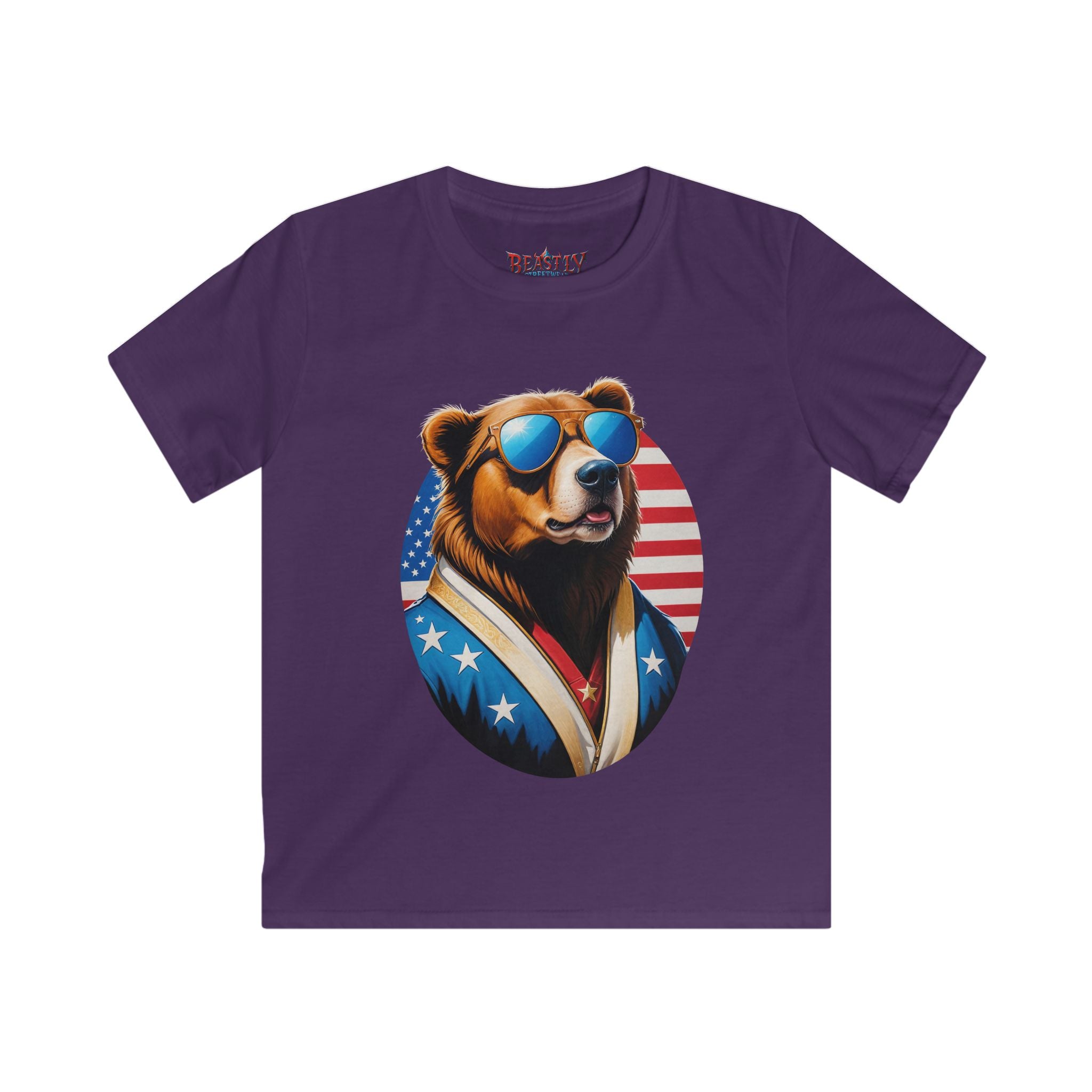 Bear Spangled Banner Youth Tee