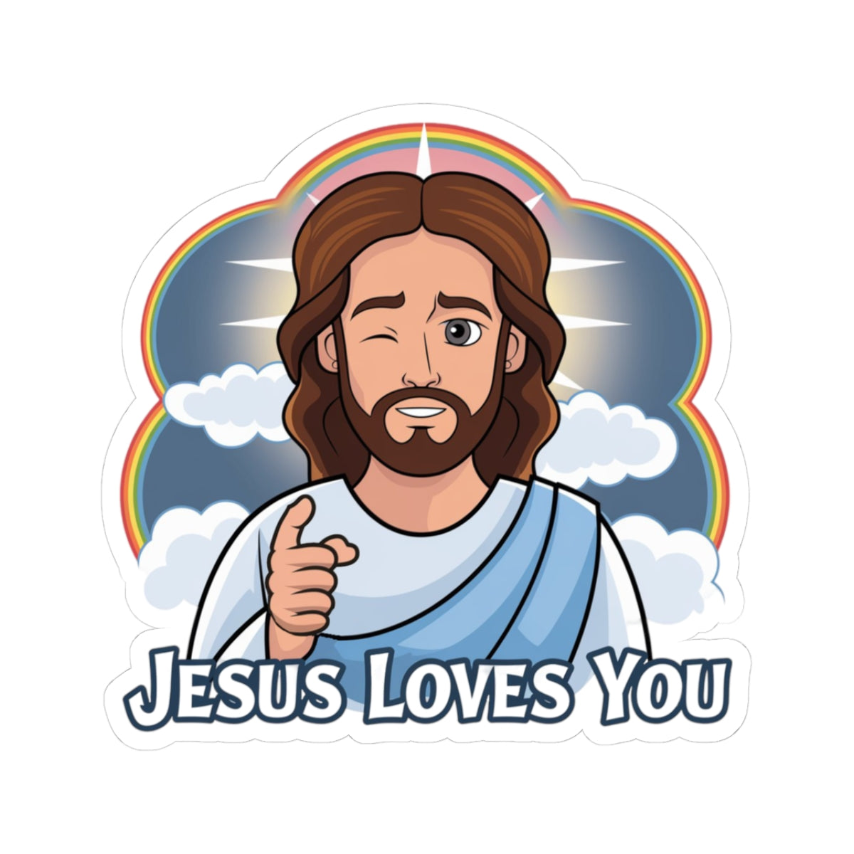 Jesus Loves You Sticker