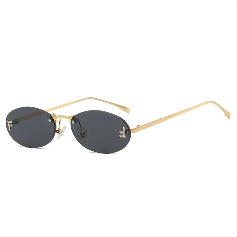 Diamond Oval Sunglasses