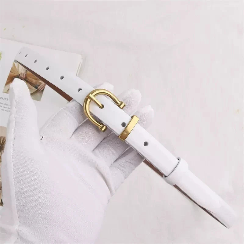 Elegant Leather Women Belt