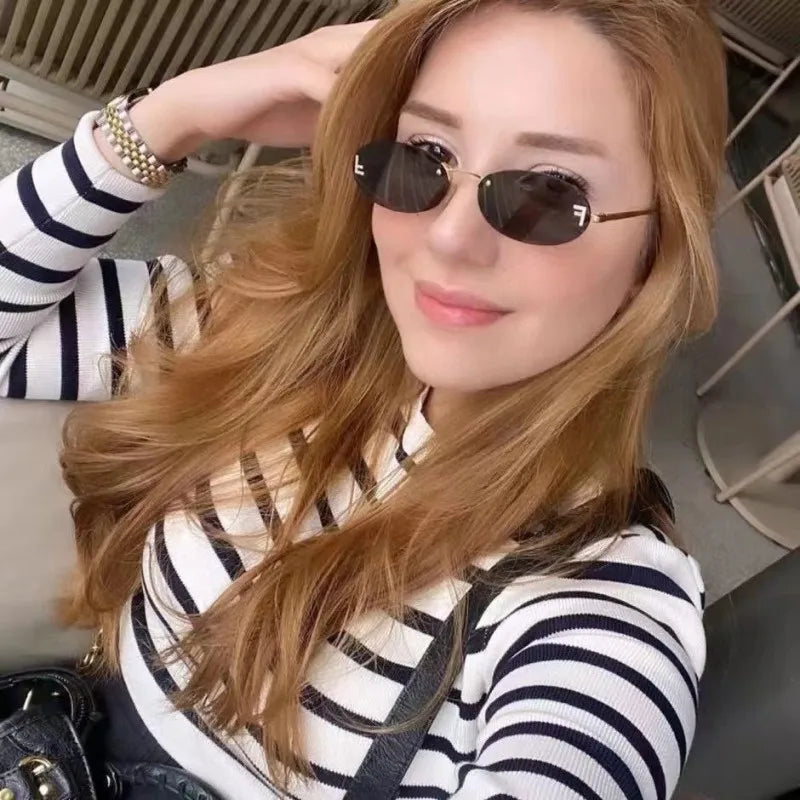 Diamond Oval Sunglasses