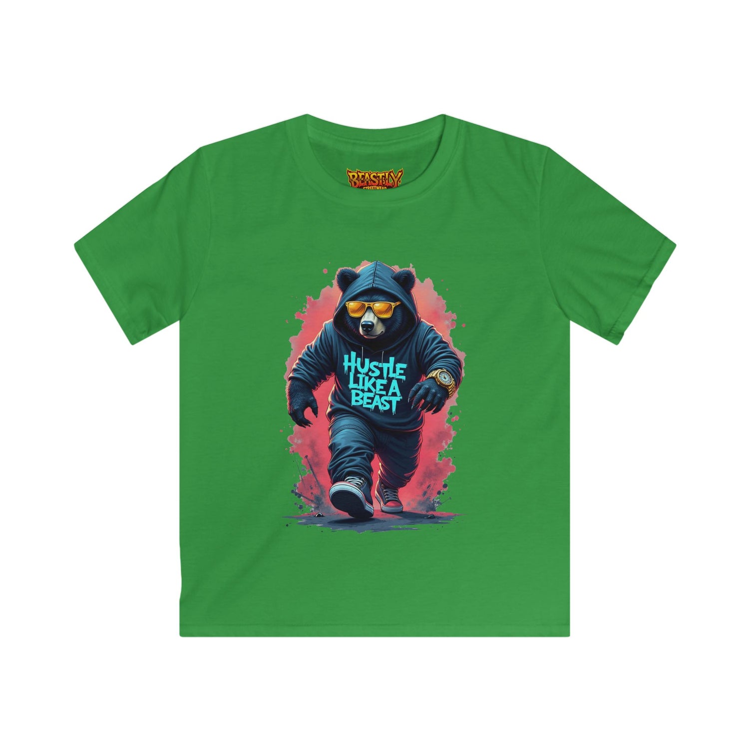 Hustle Like A Beast Youth Tee