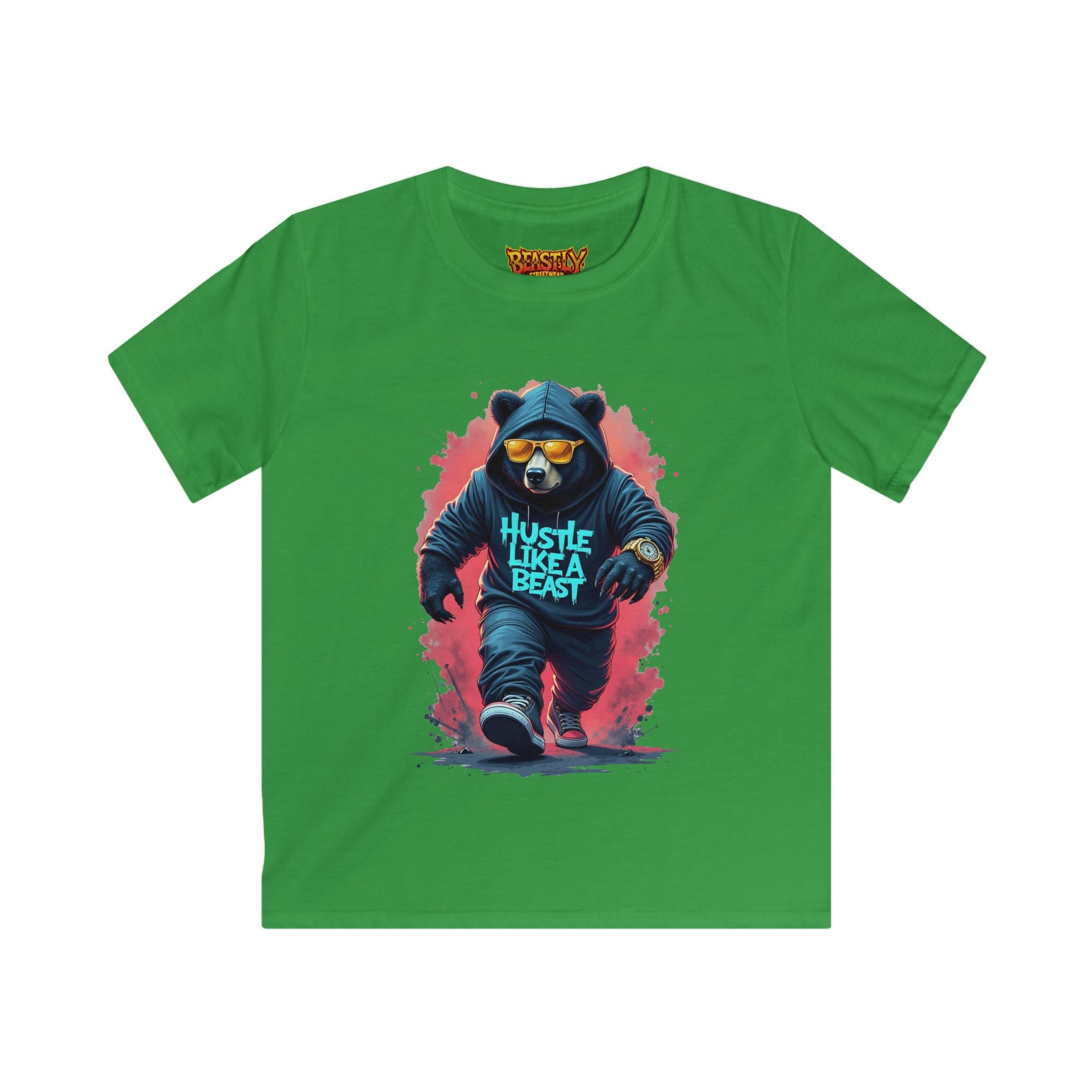 Hustle Like A Beast Youth Tee