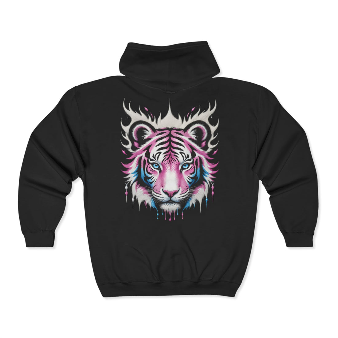 Blush Frost Tigre Blanco Zip Up Hoodie