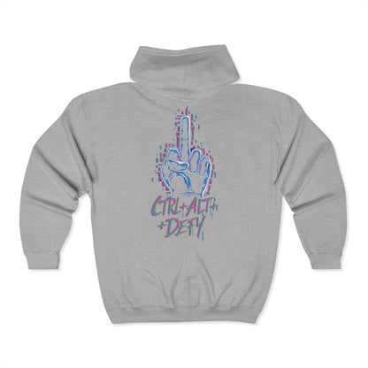 Control+Alt+Defy Zip Up Hoodie