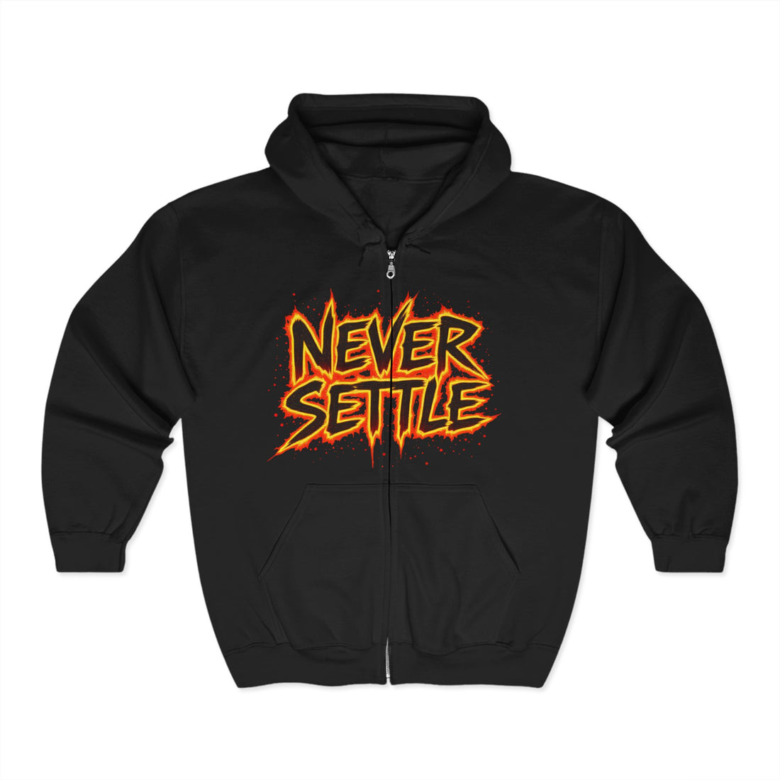 Never Settle Zip Up Hoodie