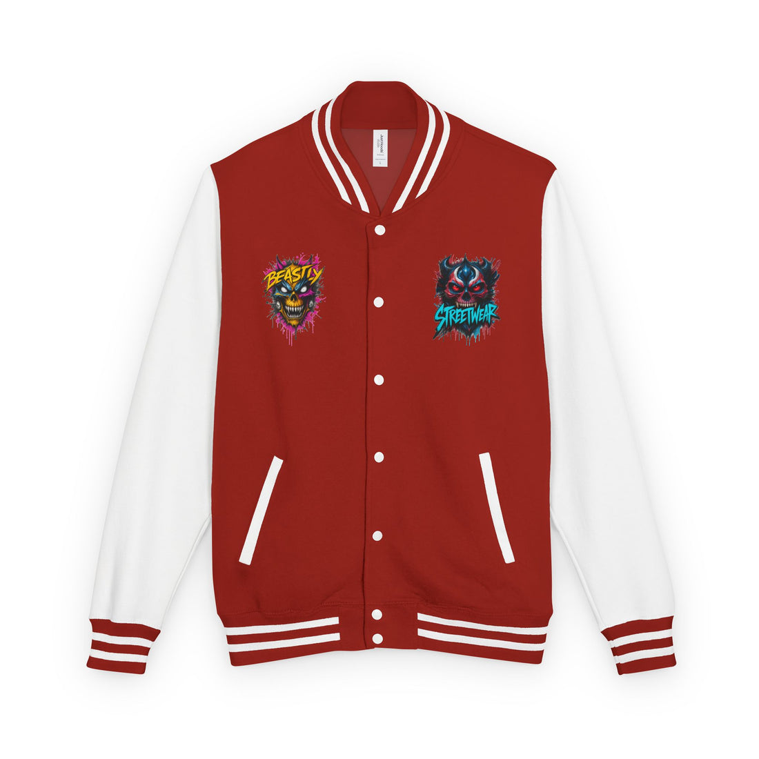 Beastly Streetwear Halloween Heavyweight Letterman Jacket